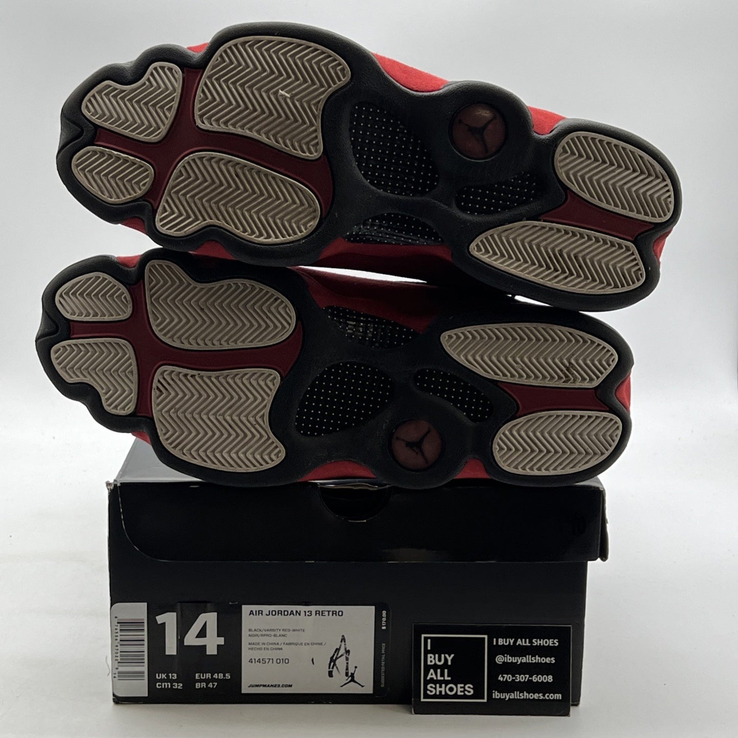 Size 14 - Air Jordan 13 Retro 2013 Bred (414571-010)