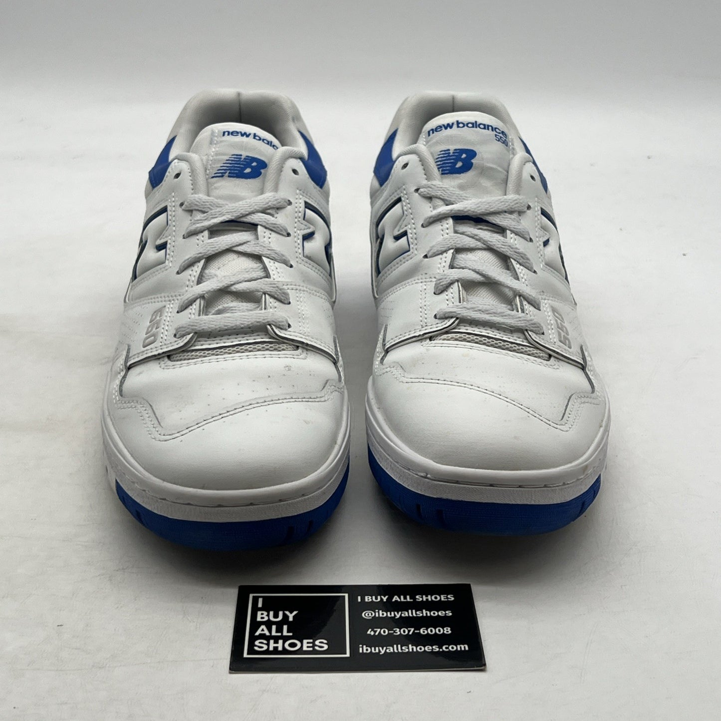 Size 12 - New Balance 550 White Cobalt (BB550SWC)