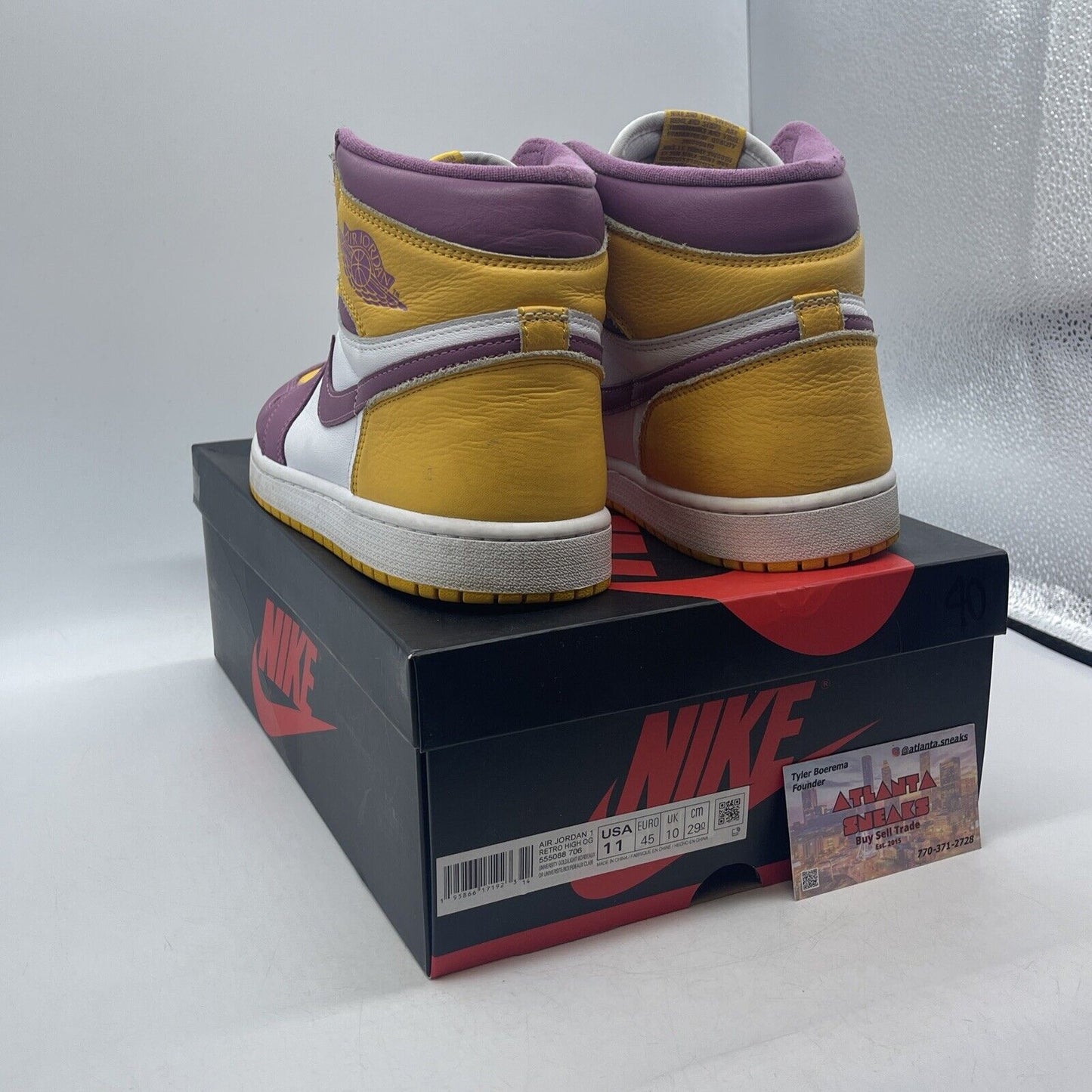 Size 11 - Jordan 1 Retro High OG Brotherhood 2022 Yellow White (555088-706)