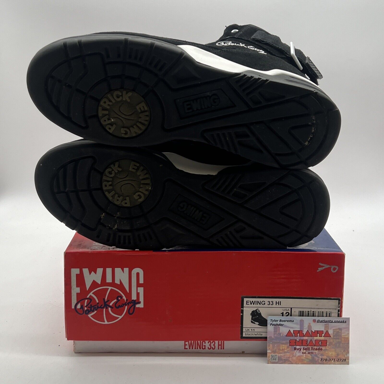 Size 12 - Ewing Athletics 33 Hi Color Black Suede (1EW90013-018)