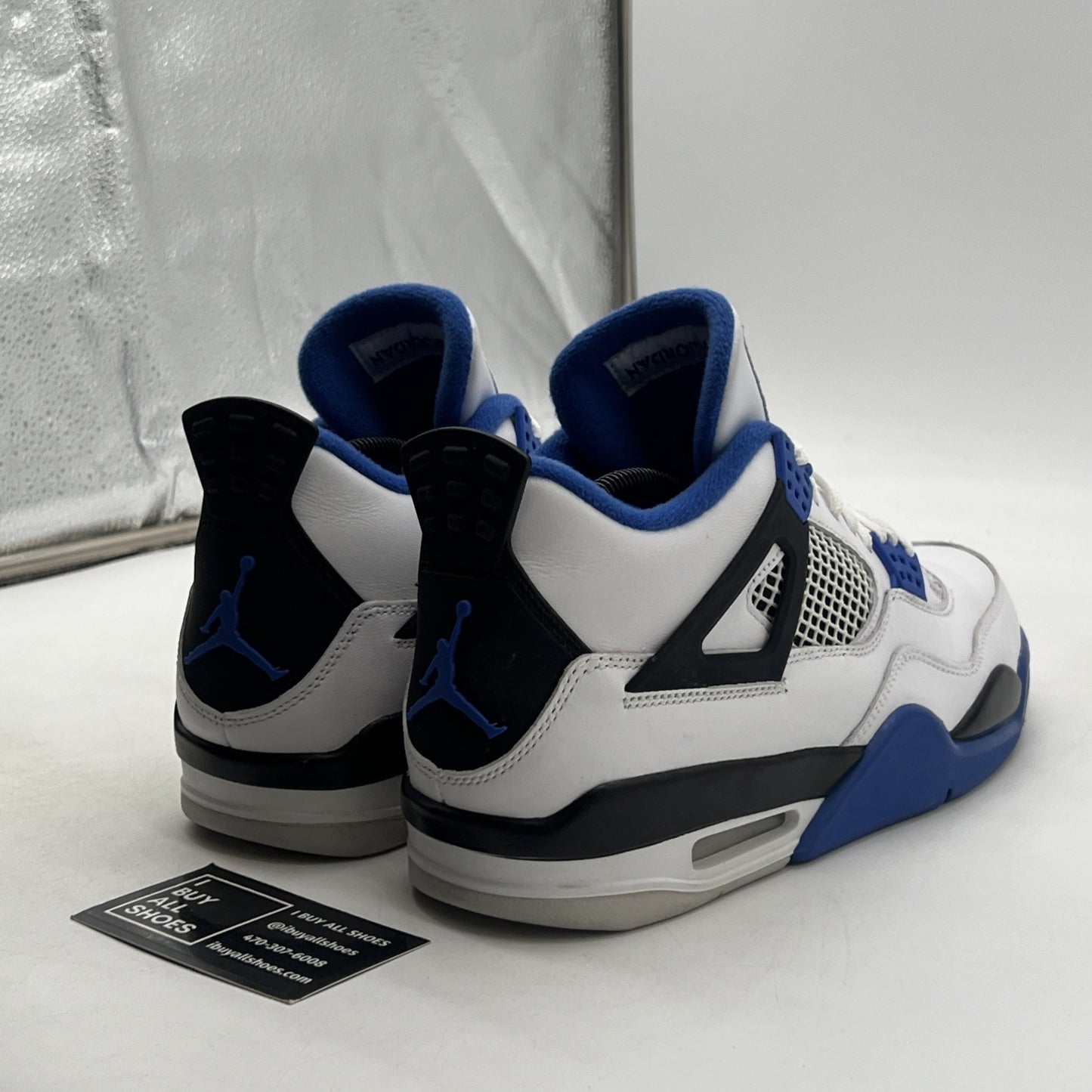Size 9.5 - Air Jordan 4 Retro Mid Motorsports (308497-117)