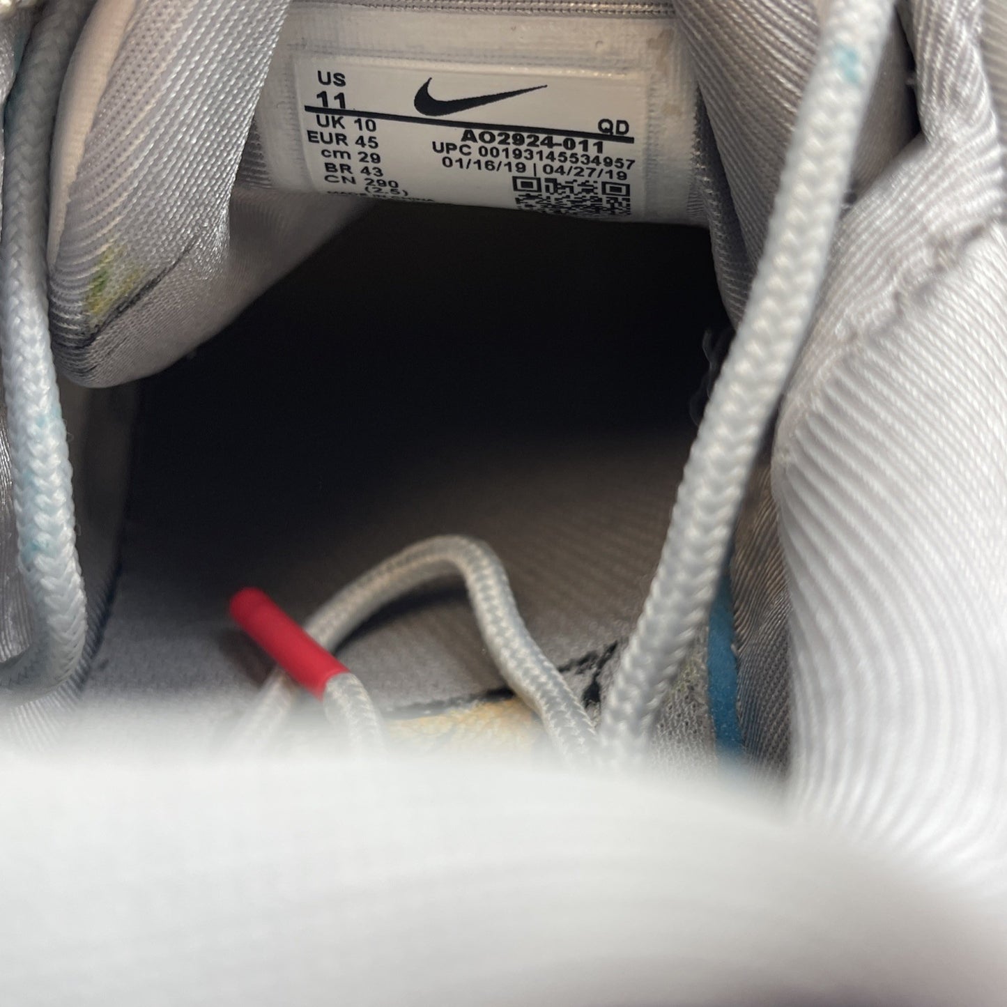 Size 11 - Nike Air Max 720 Pride Grey Blue Purple Suede (AO2924-011)