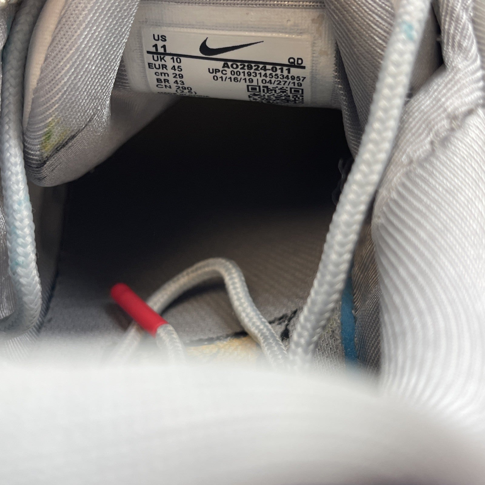 Size 11 - Nike Air Max 720 Pride Grey Blue Purple Suede (AO2924-011)