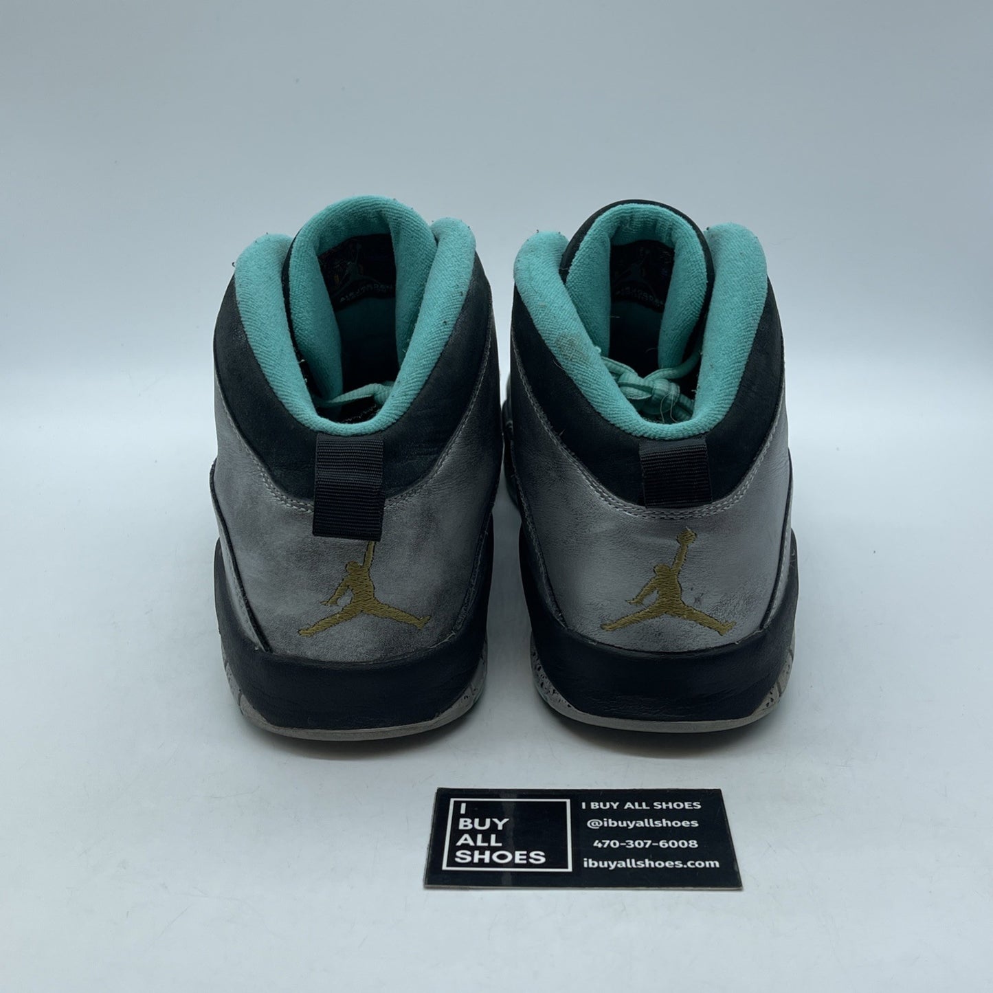 Size 12 - Air Jordan 10 Retro Lady Liberty Grey Black Leather (705178-045)