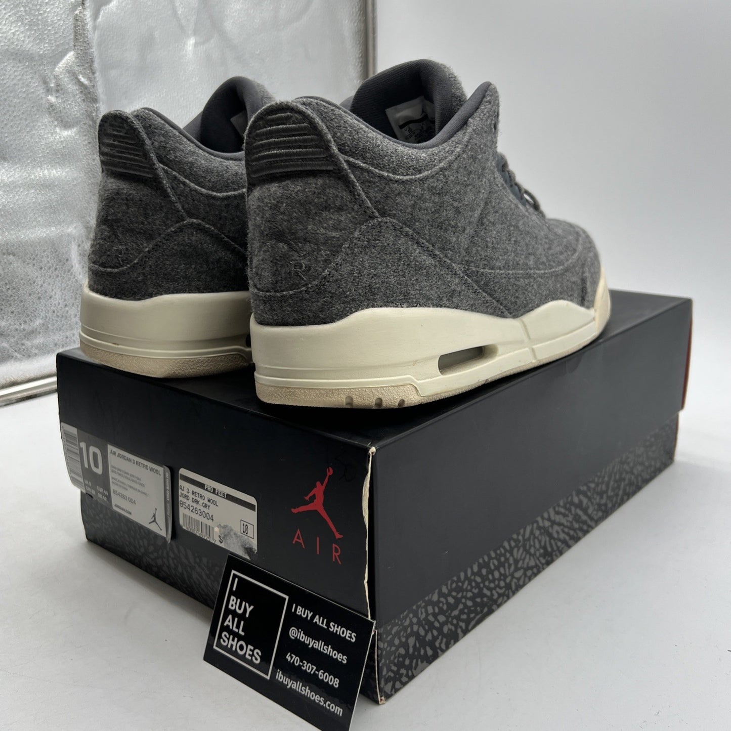 Size 10 - Air Jordan 3 Retro Wool (854263-004)
