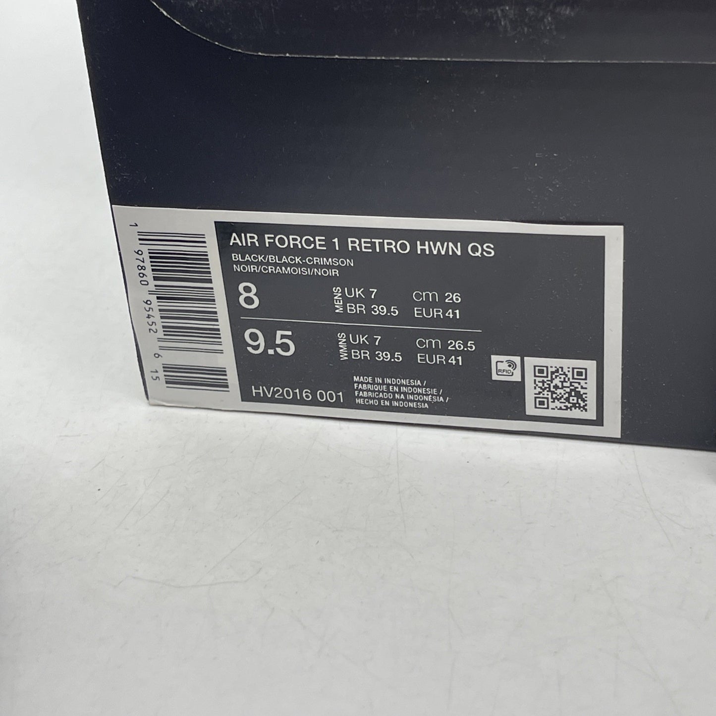 Size 8 - Nike Air Force 1 Low Halloween Skull (HV2016-001)