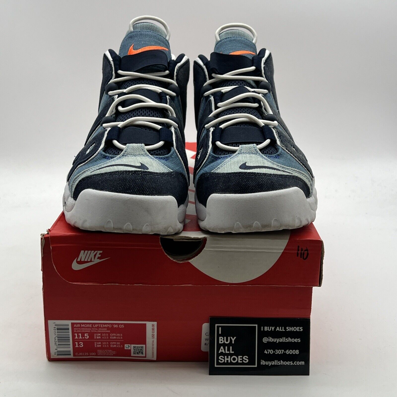 Size 11.5 - Nike Air More Uptempo 96 Denim (CJ6125-100)