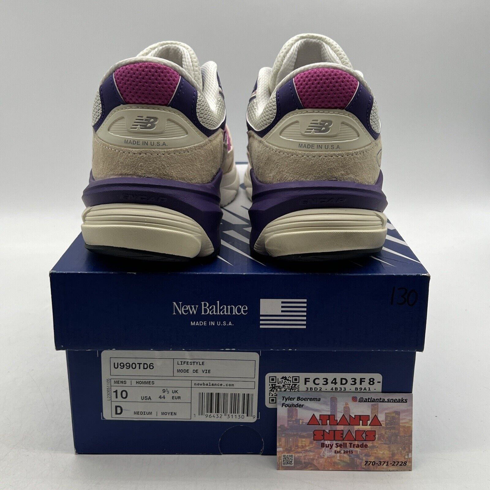 Size 10 - New Balance Teddy Santis x 990v6 Made in USA Macadamia Nut Magenta
