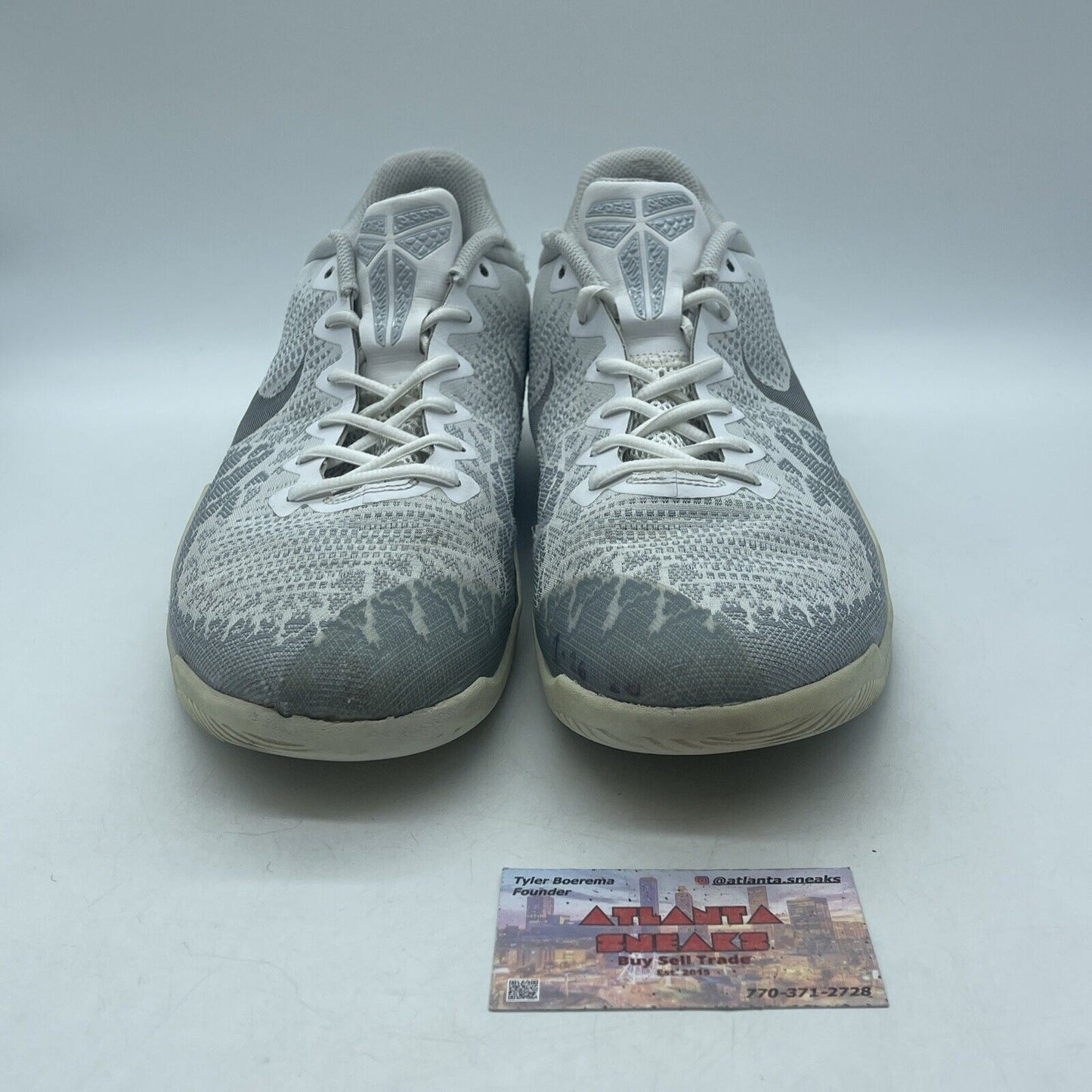 Size 13 - Nike Mamba Rage Pure Platinum Silver White Suede Leather (908972-100)