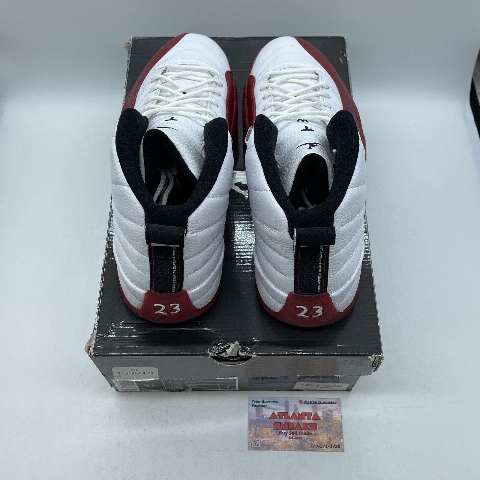 Size 9.5 - Air Jordan 12 Retro 2009 Cherry Red White Black Silver (130690-110)