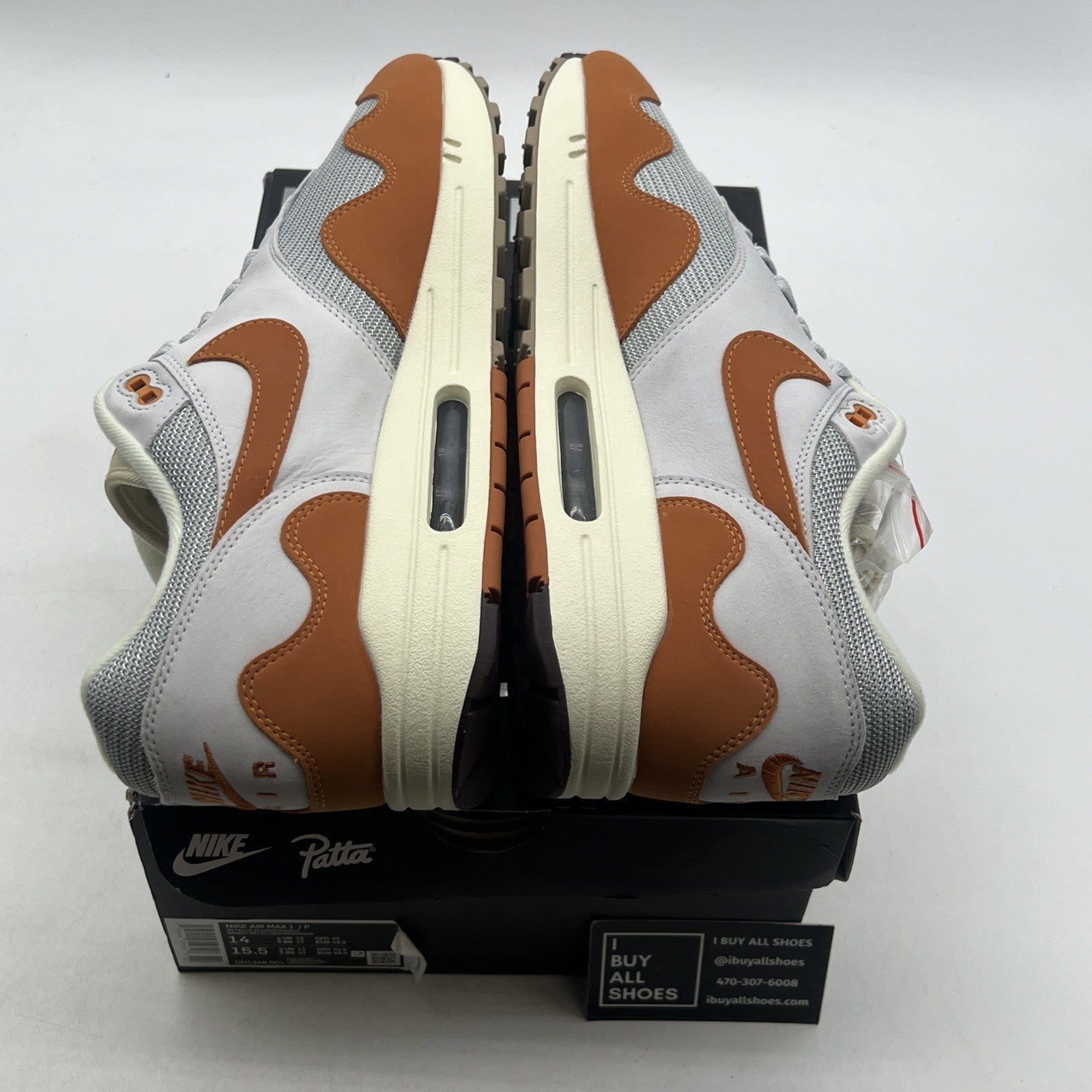 Size 14 - Nike Air Max 1 Patta Waves Monarch (DH1348-001)
