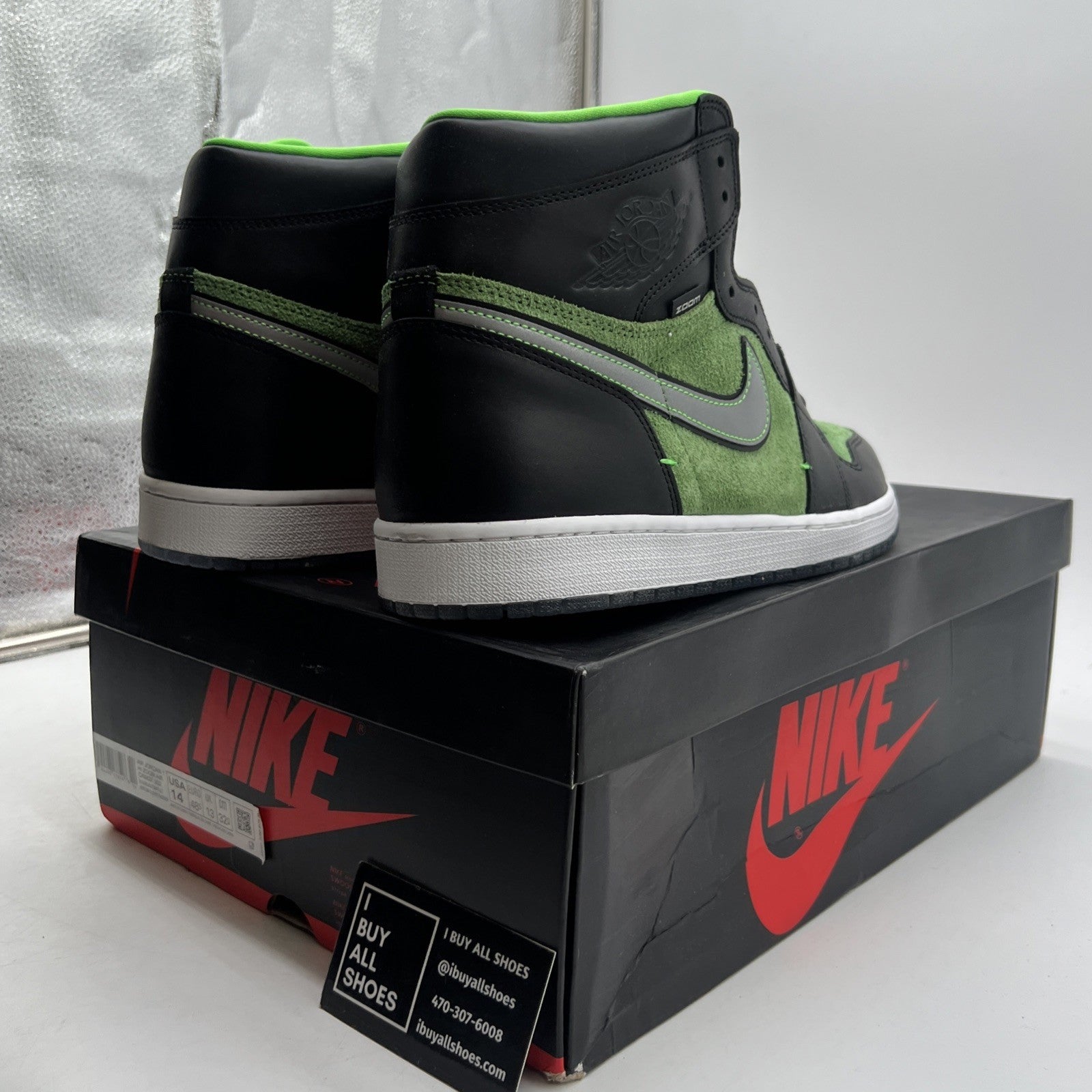 Size 14 - Air Jordan 1 Zoom High Zen Green (CK6637-002)