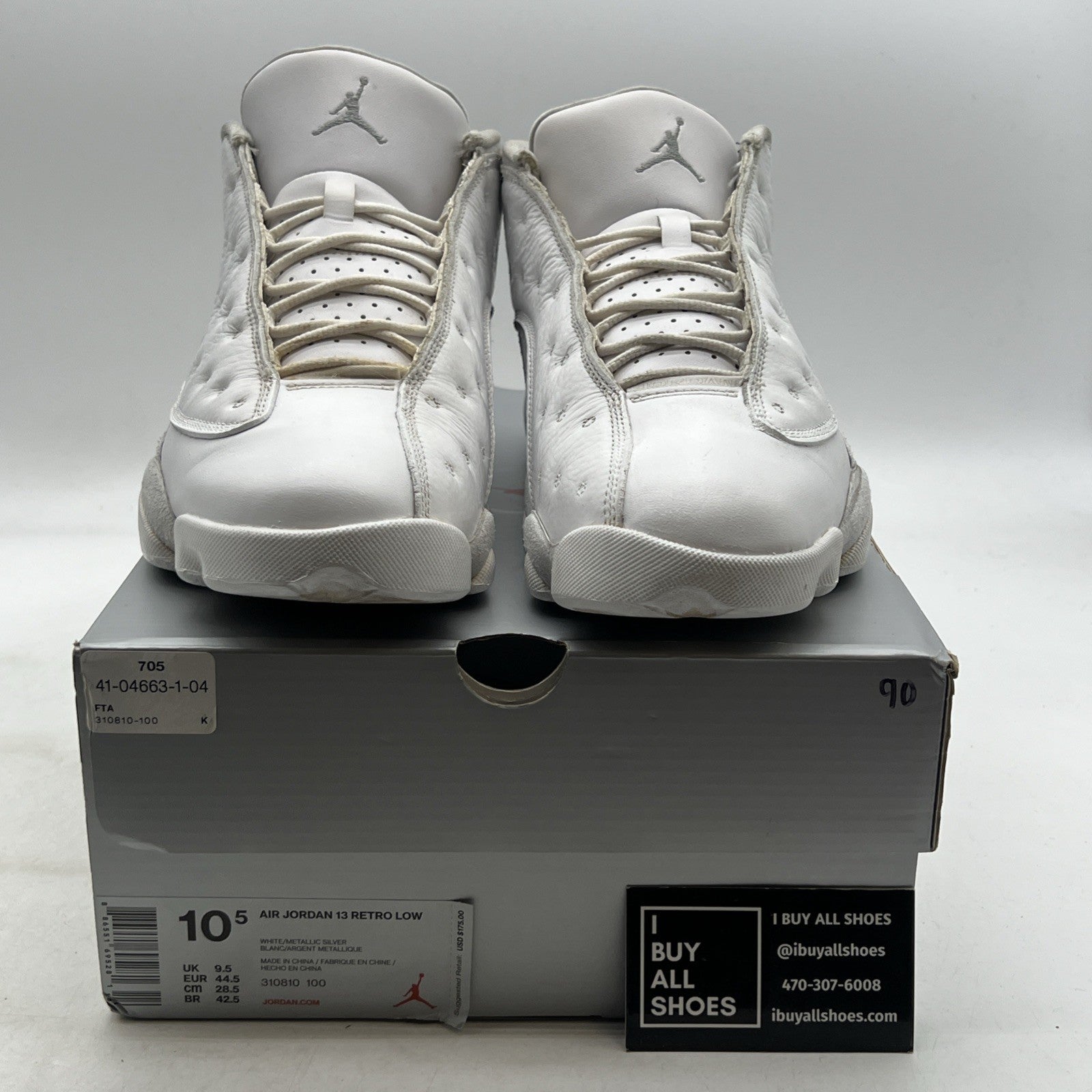 Size 10.5 - Air Jordan 13 Retro Low Pure Money (310810-100)