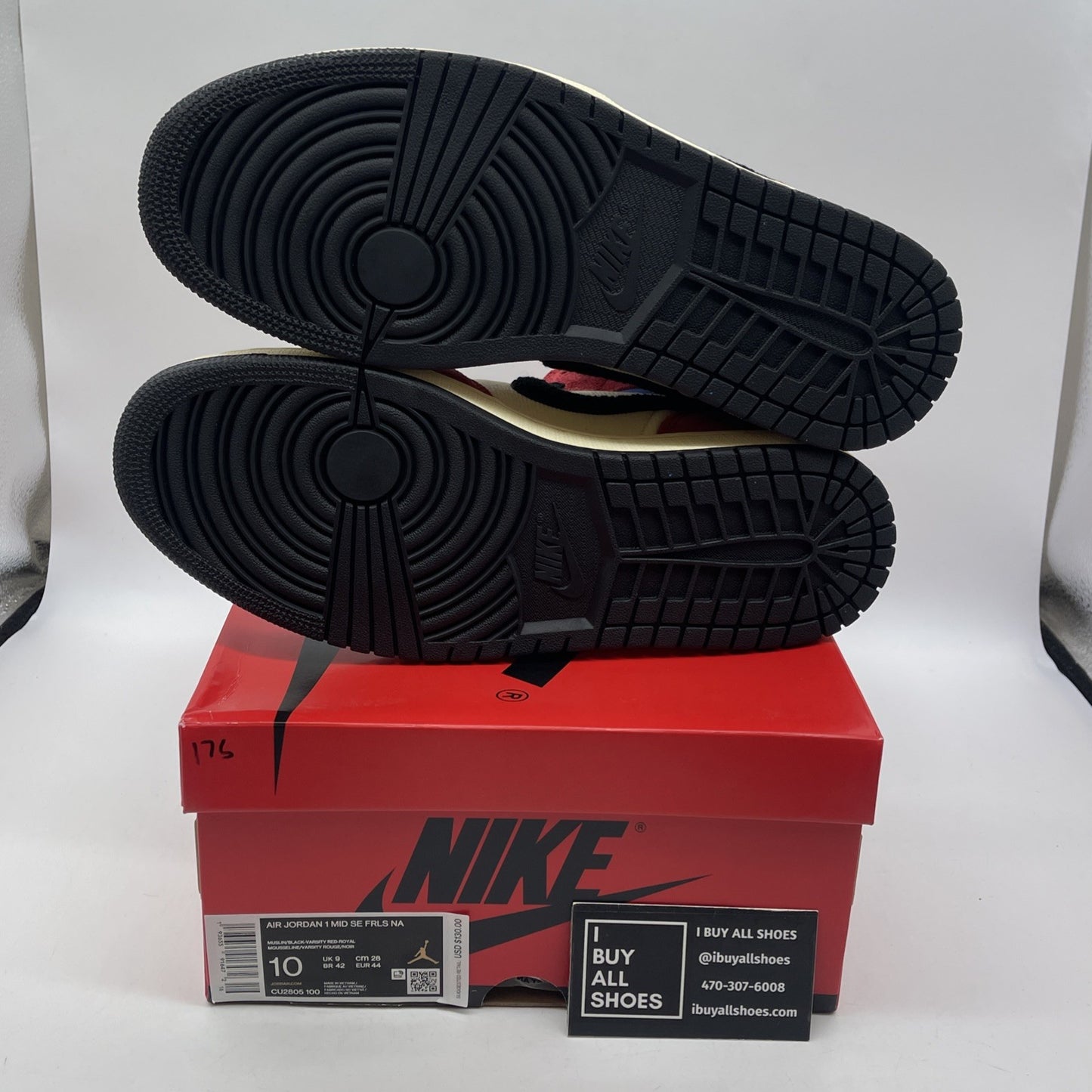 Size 10 - Blue The Great x Air Jordan 1 Mid Fearless Suede (CU2805-100)