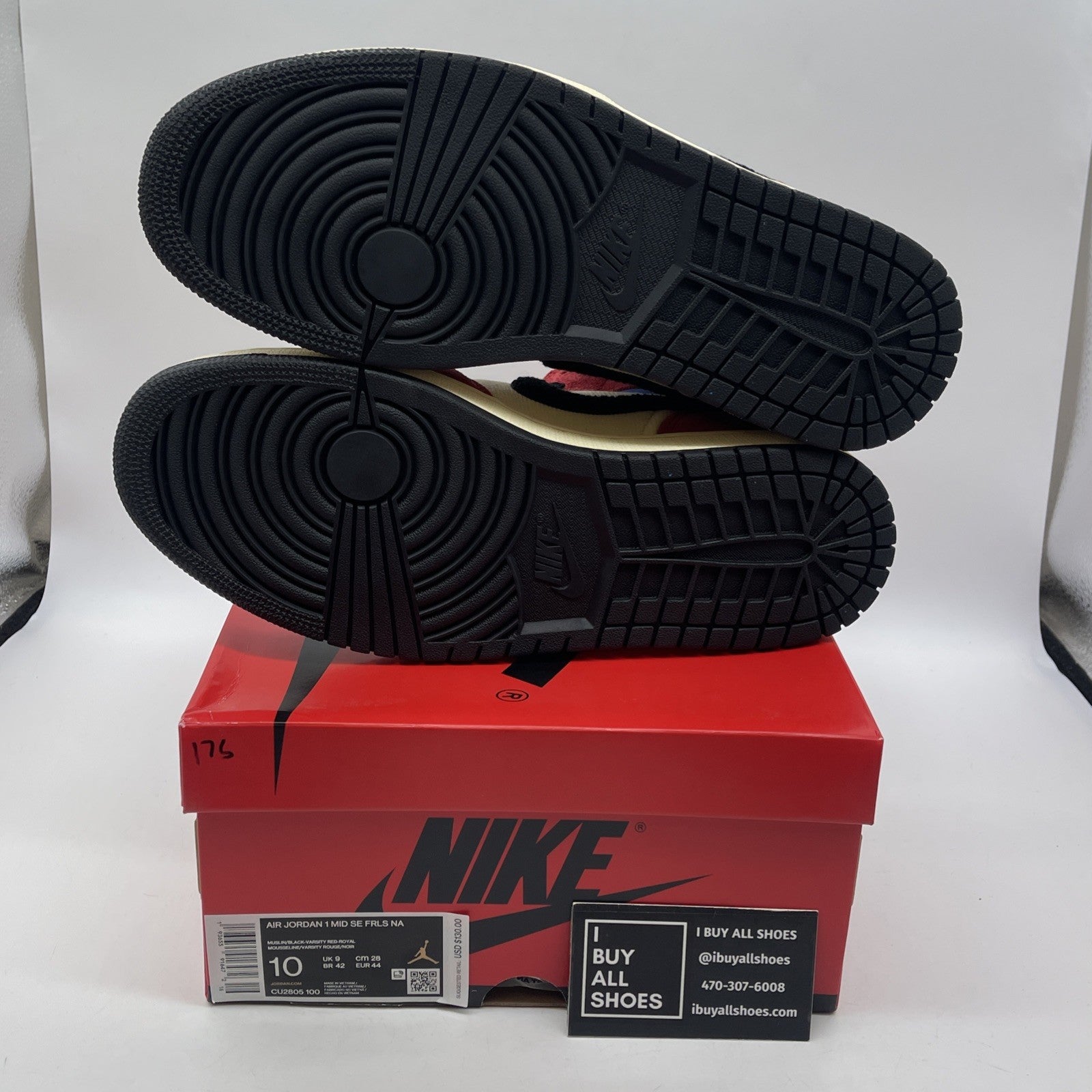 Size 10 - Blue The Great x Air Jordan 1 Mid Fearless Suede (CU2805-100)