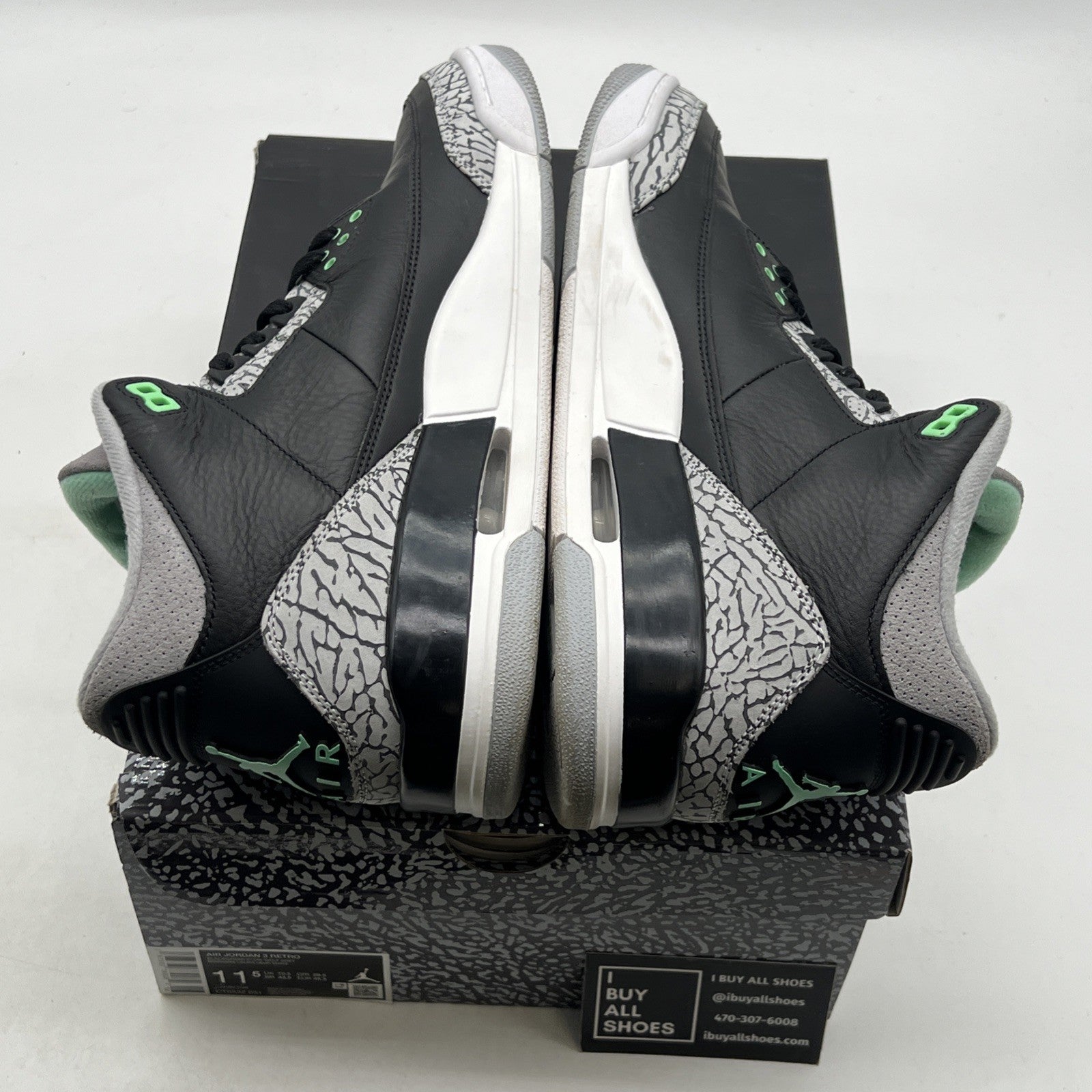 Size 11.5 - Air Jordan 3 Retro Green Glow (CT8532-031)