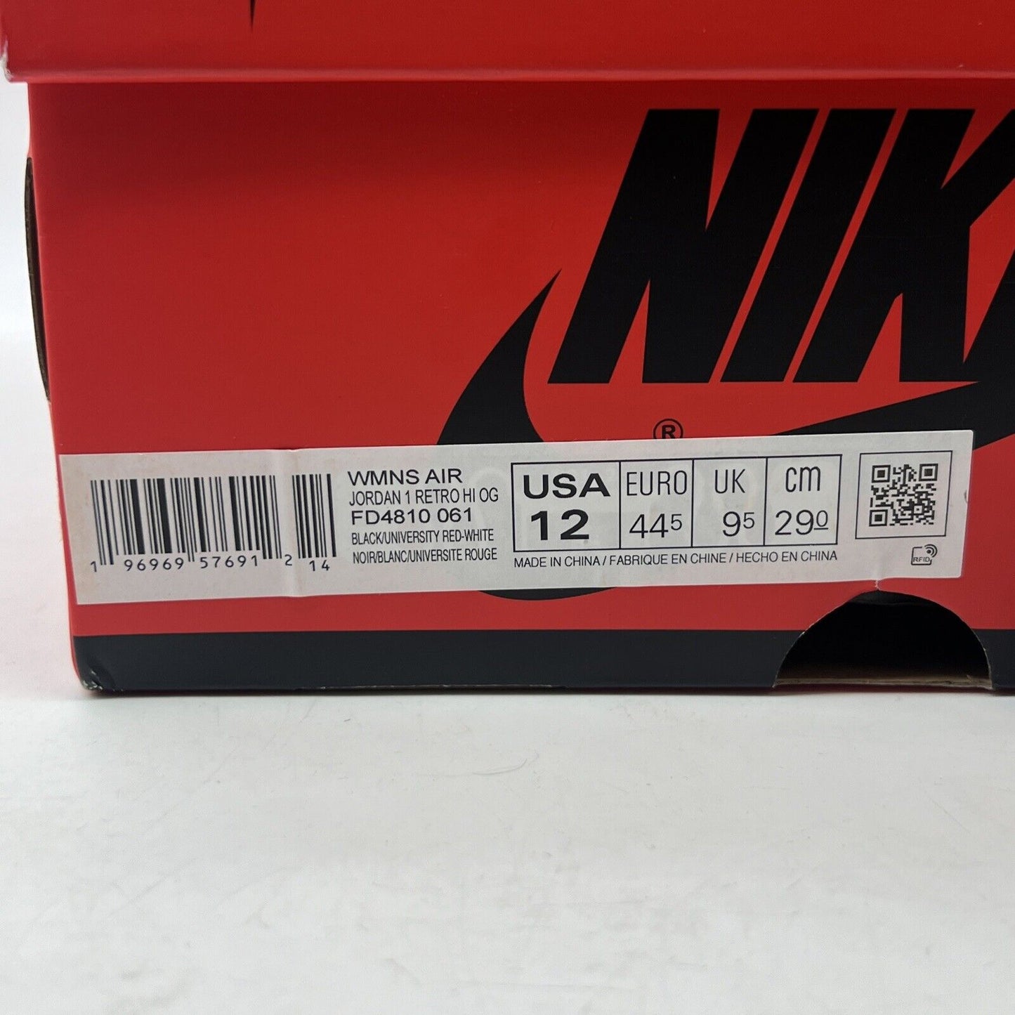 Size 12 - Air Jordan 1 Retro OG 2023 High Satin Bred W Black White (FD4810-061)
