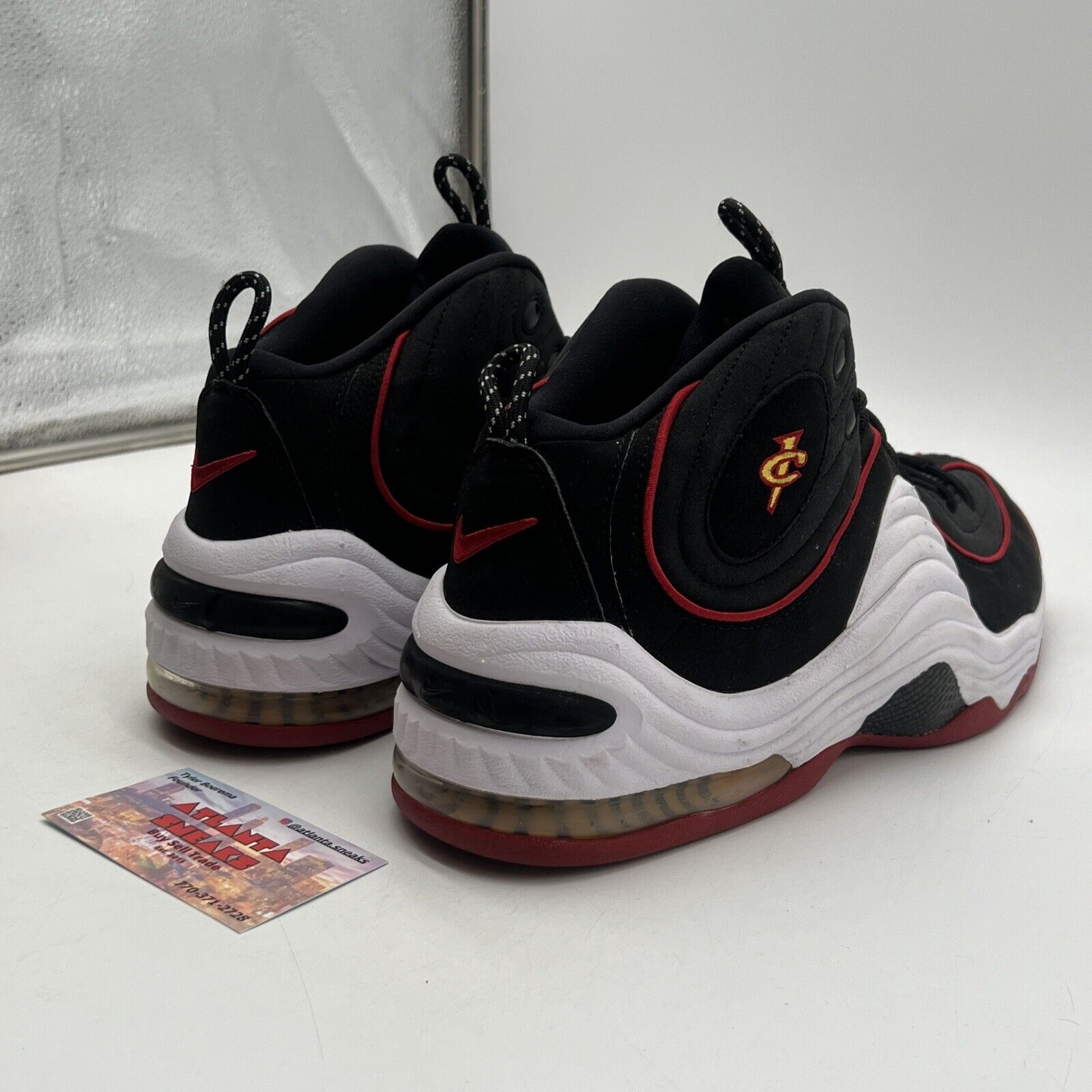 Size 12.5 - Nike Air Penny 2 2016 Miami Heat Black White Red (333886-002)