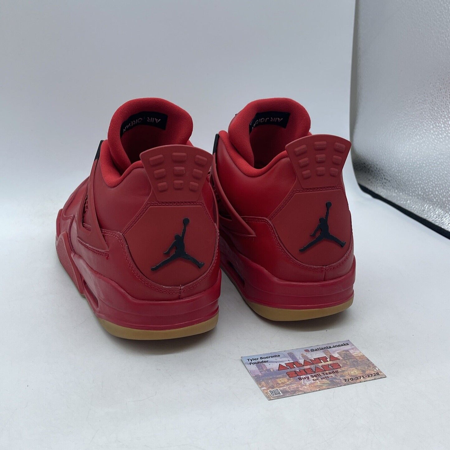 Size 13.5W - Air Jordan 4 Retro NRG Singles Day Red Black Leather (AV3914-600)