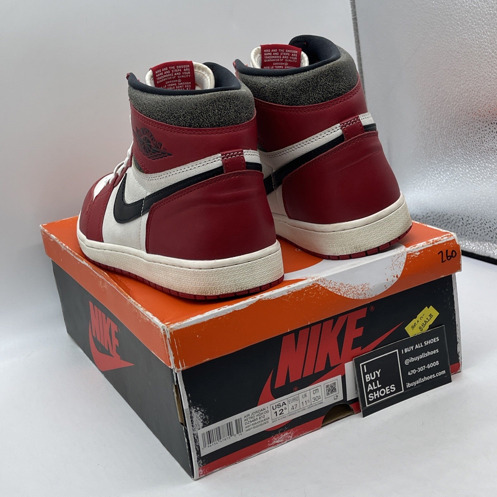 Size 12.5 - Jordan 1 Retro High OG Chicago Reimagined Lost & Found (DZ5485-612)