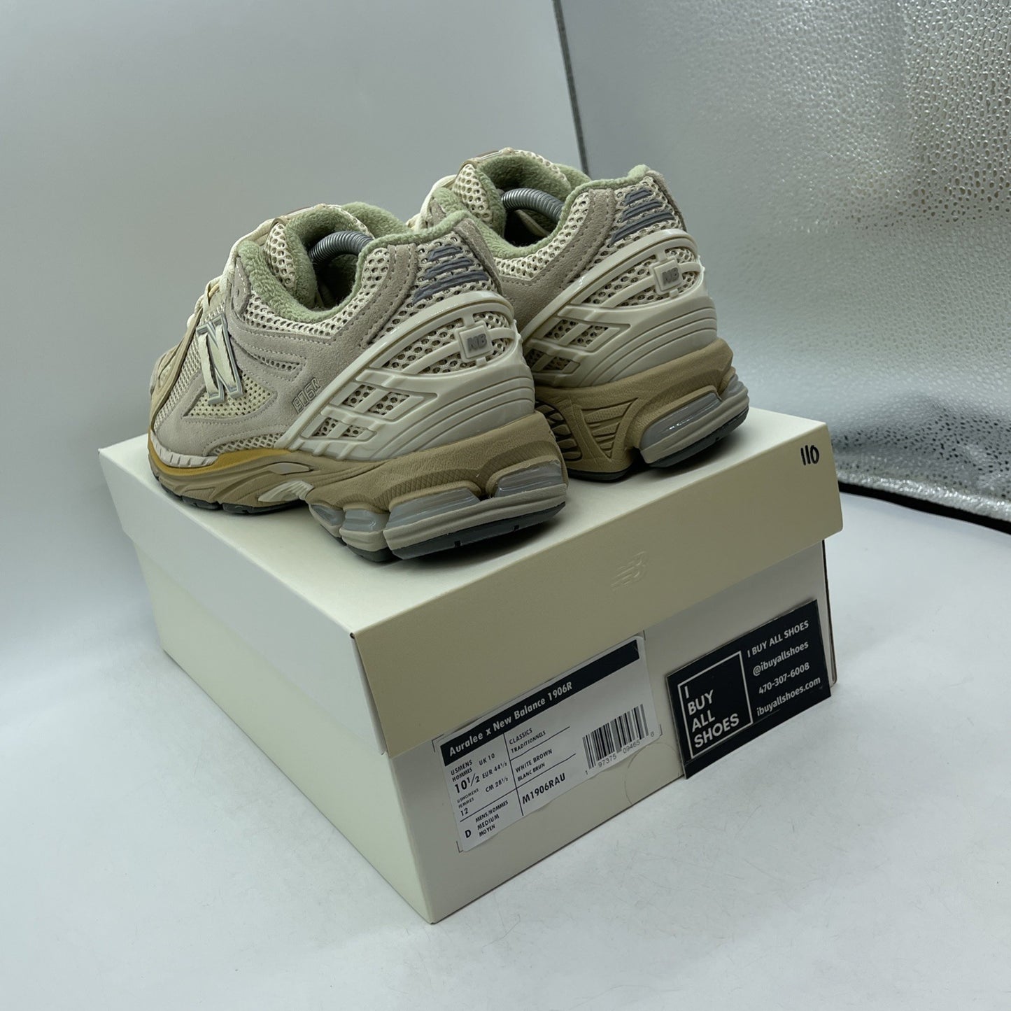 Size 10.5 - New Balance AURALEE x 1906R Bone White Brown Suede (M1906RAU)