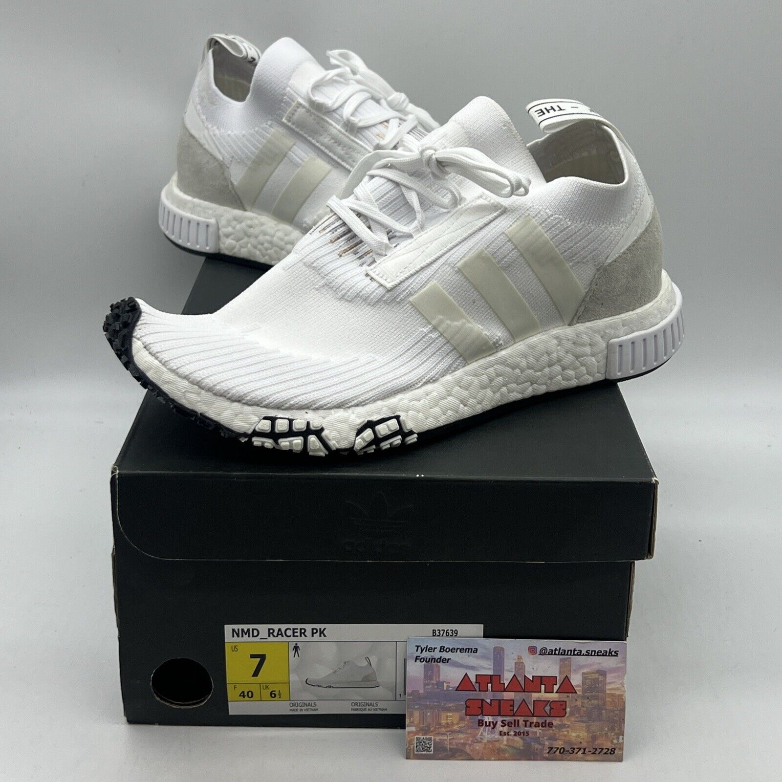 Size 7 - adidas NMD_Racer White Brand New Og All DS white