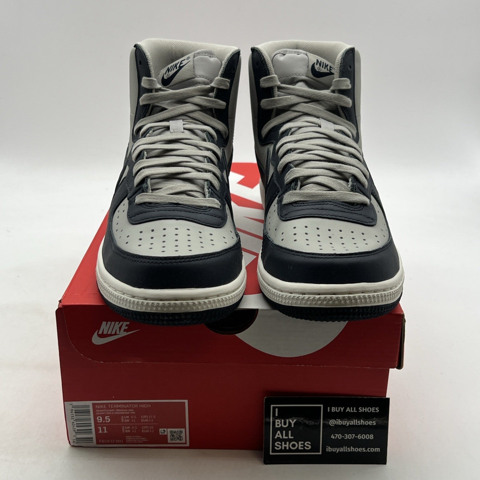 Size 9.5 - Nike Terminator High Georgetown (FB1832-001)