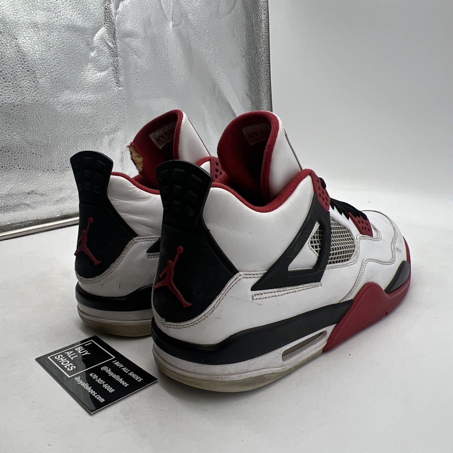 Size 14 - Air Jordan 4 Retro Fire Red 2012 (308497-110)