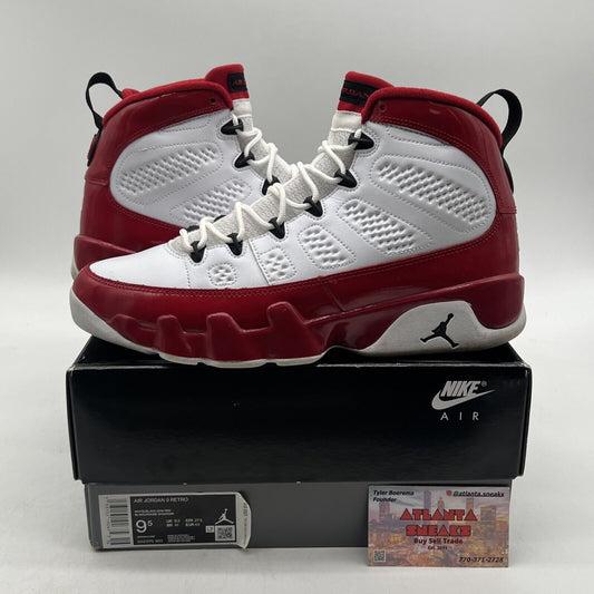 Size 9.5 - Air Jordan 9 Retro Gym Red White Black Leather (302370-160)