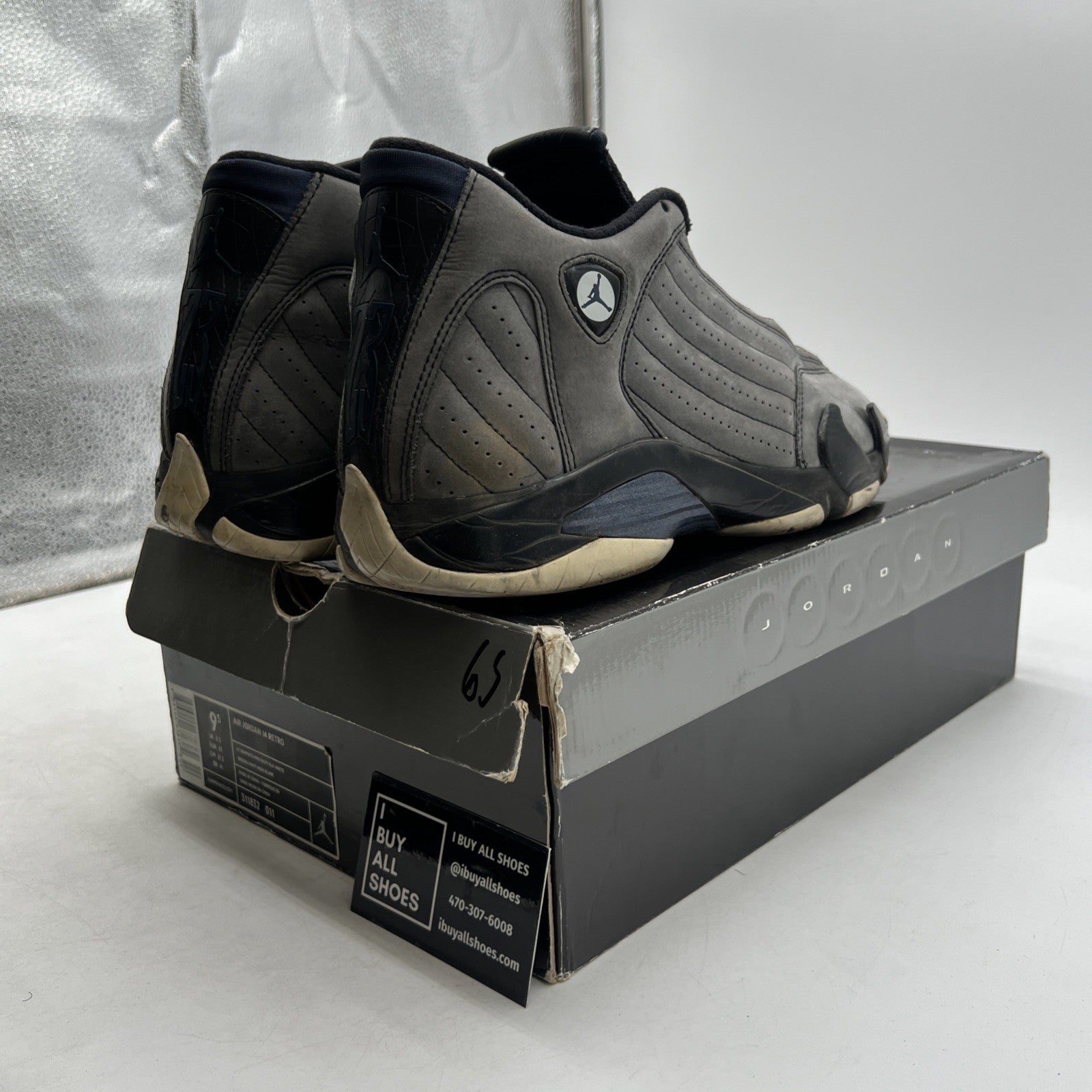 Size 9.5 - Air Jordan 14 Retro Graphite Navy (311832-011)