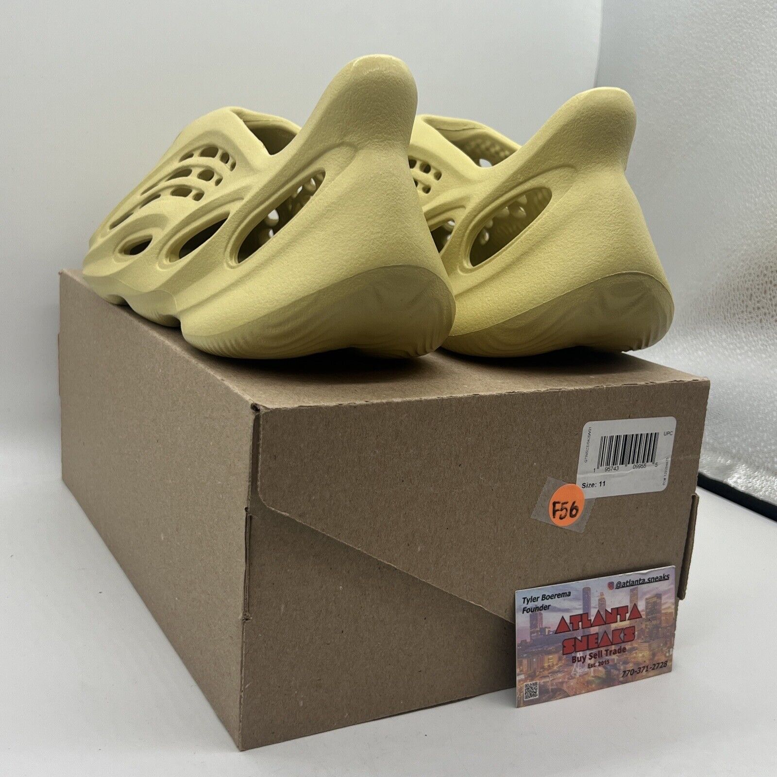 adidas Yeezy Foam RNNR ‘Sulfer’ - GV6775  - Size 11 Brand New Og All