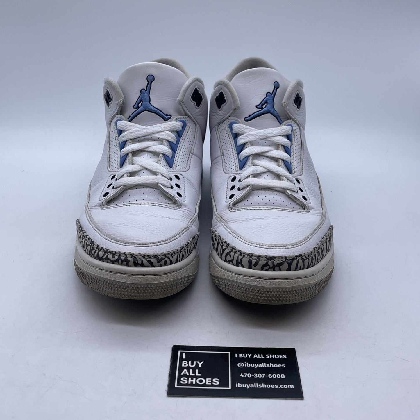 Size 10 - Jordan 3 Retro Mid UNC Grey White Leather Suede (CT8532-104)