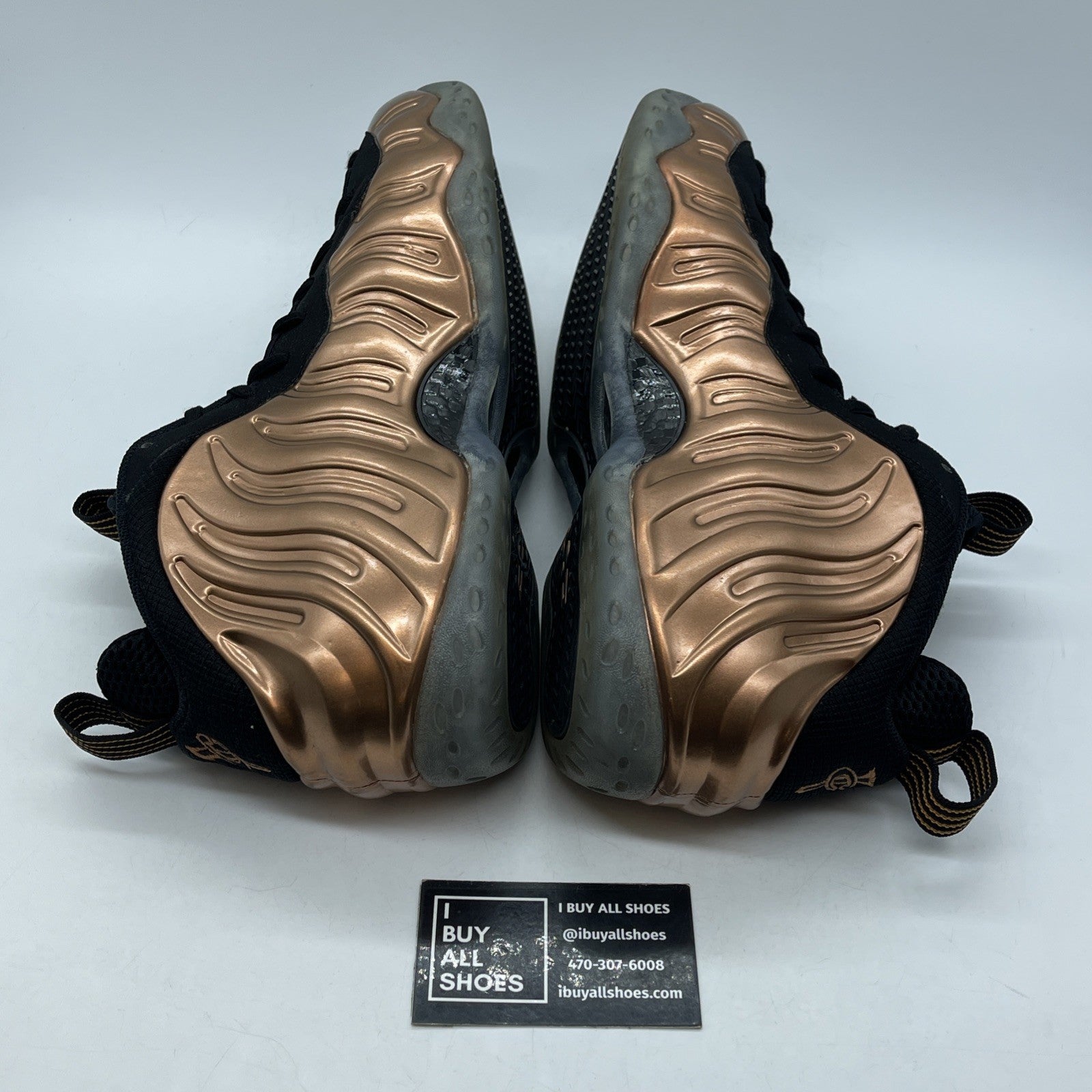 Size 11.5 - Nike Air Foamposite One 2017 Copper Black Suede (314996-007)