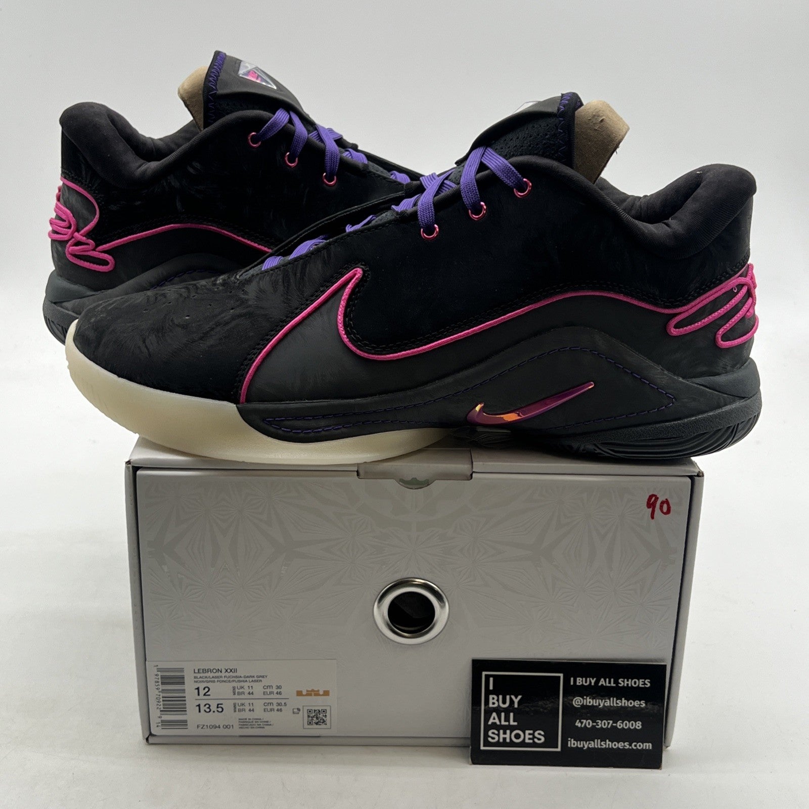 Size 12 - Nike LeBron 22 Blacklight (FZ1094-001)