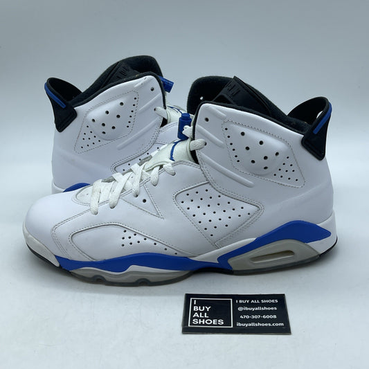 Size 11.5 - Air Jordan 6 Retro 2014 Sport Blue (384664-107)