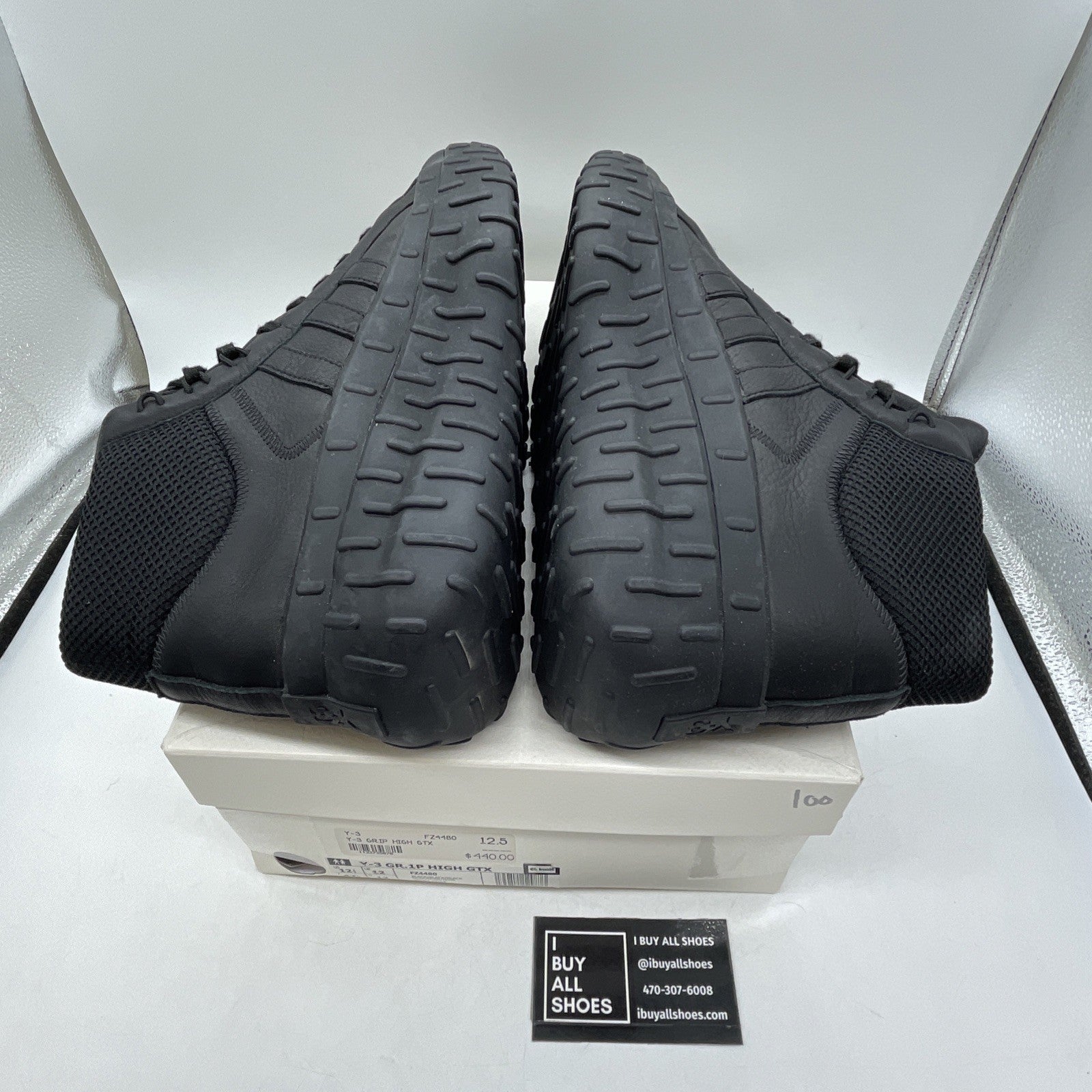 Size 12.5 - Adidas Y-3 GR.1P GTX High Triple Black (FZ4480)