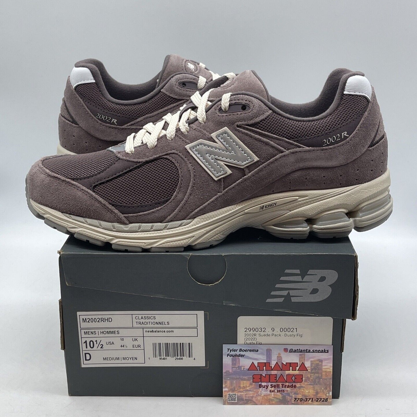 Size 10.5 - New Balance 2002R Suede Pack - Dusty Fig Grey White (M2002RHD)