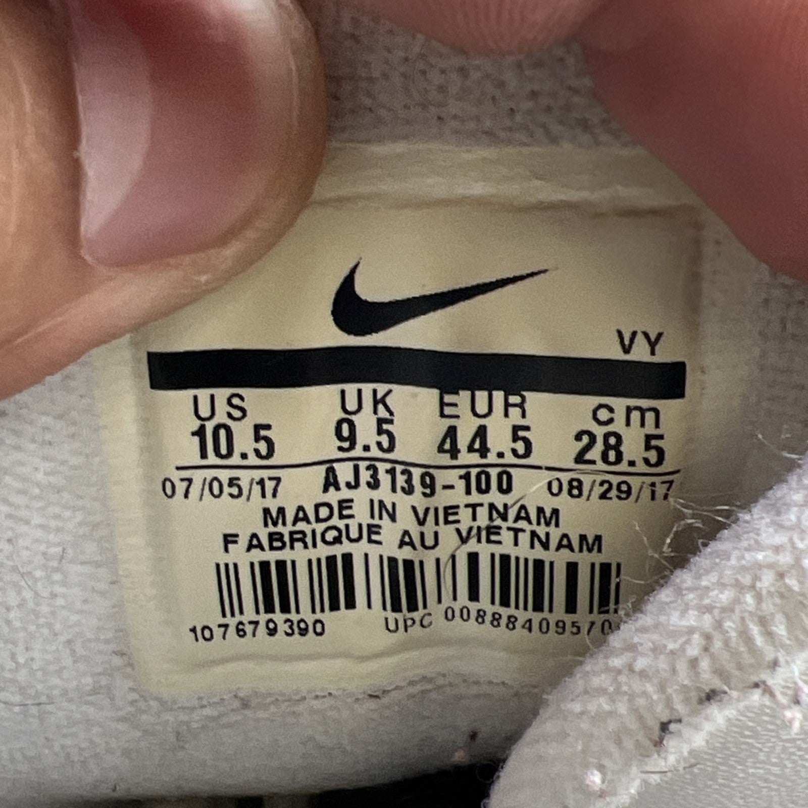 Size 10.5 - Nike Air More Uptempo QS Atlanta (AJ3139-100)