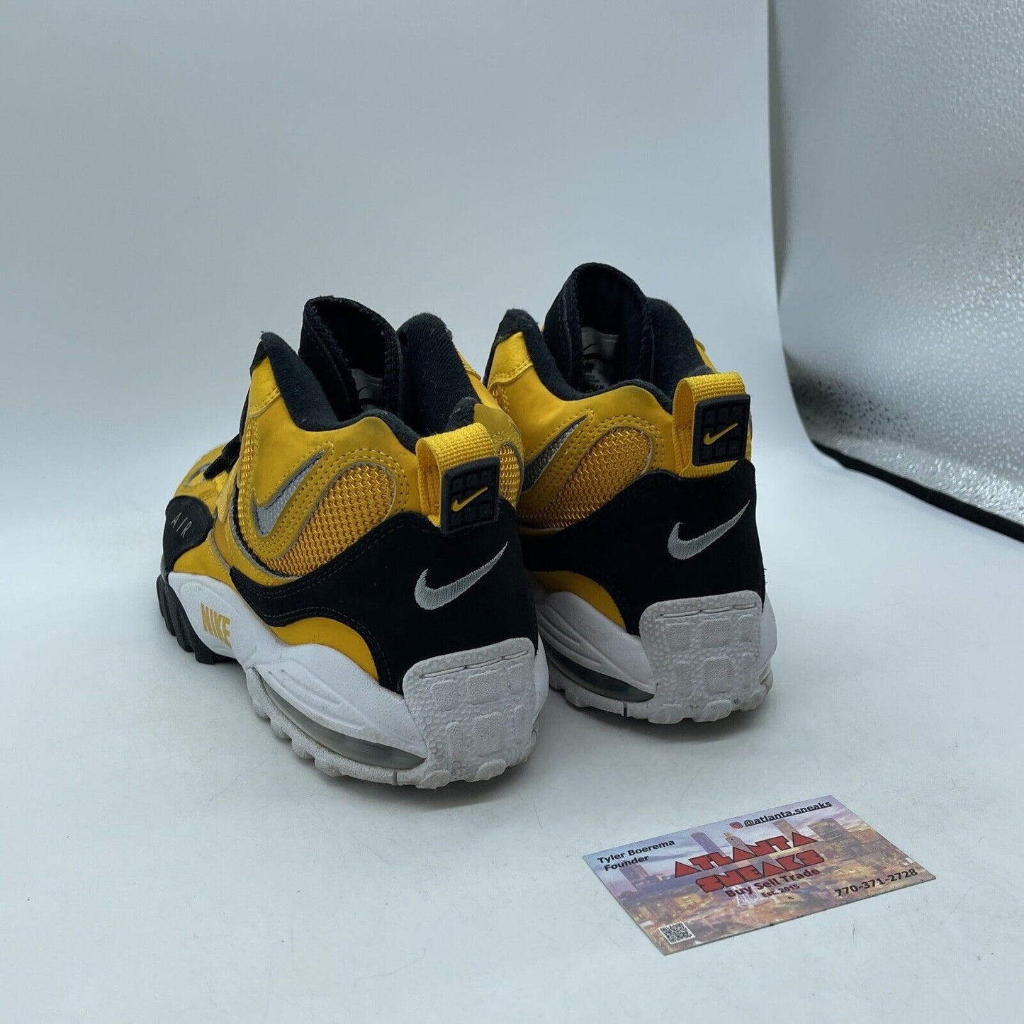 Size 8 - Nike Air Max Speed Turf Steelers Yellow. Black Suede (BV1165-700)