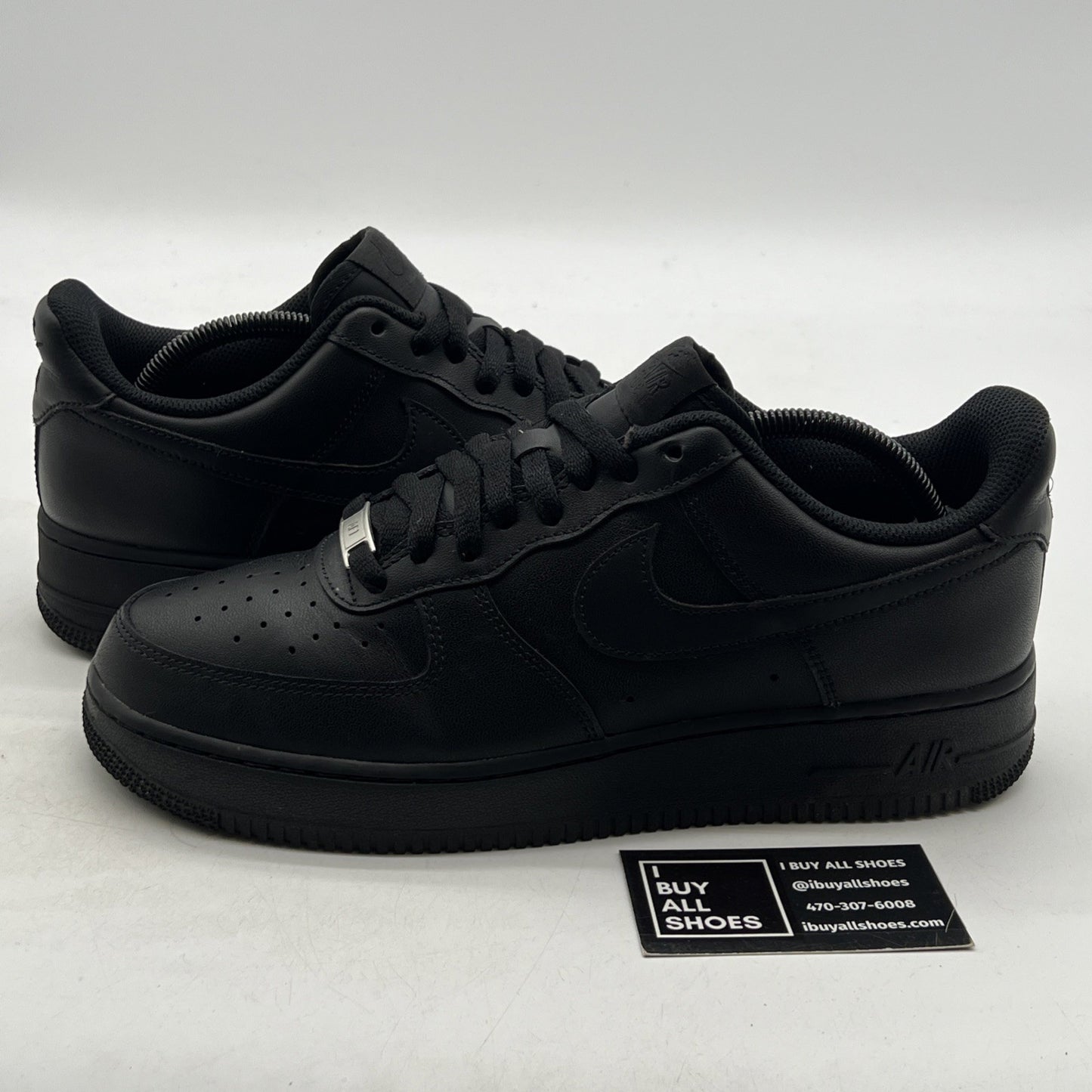 Size 9.5 - Nike Air Force 1 '07 Low Triple Black (CW2288-001)