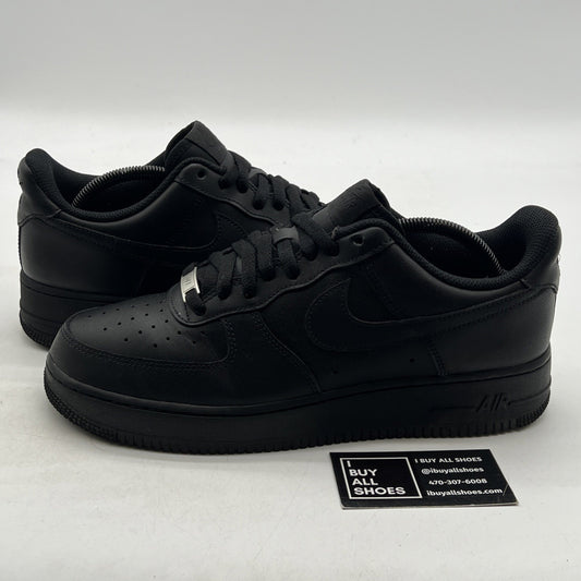 Size 9.5 - Nike Air Force 1 '07 Low Triple Black (CW2288-001)