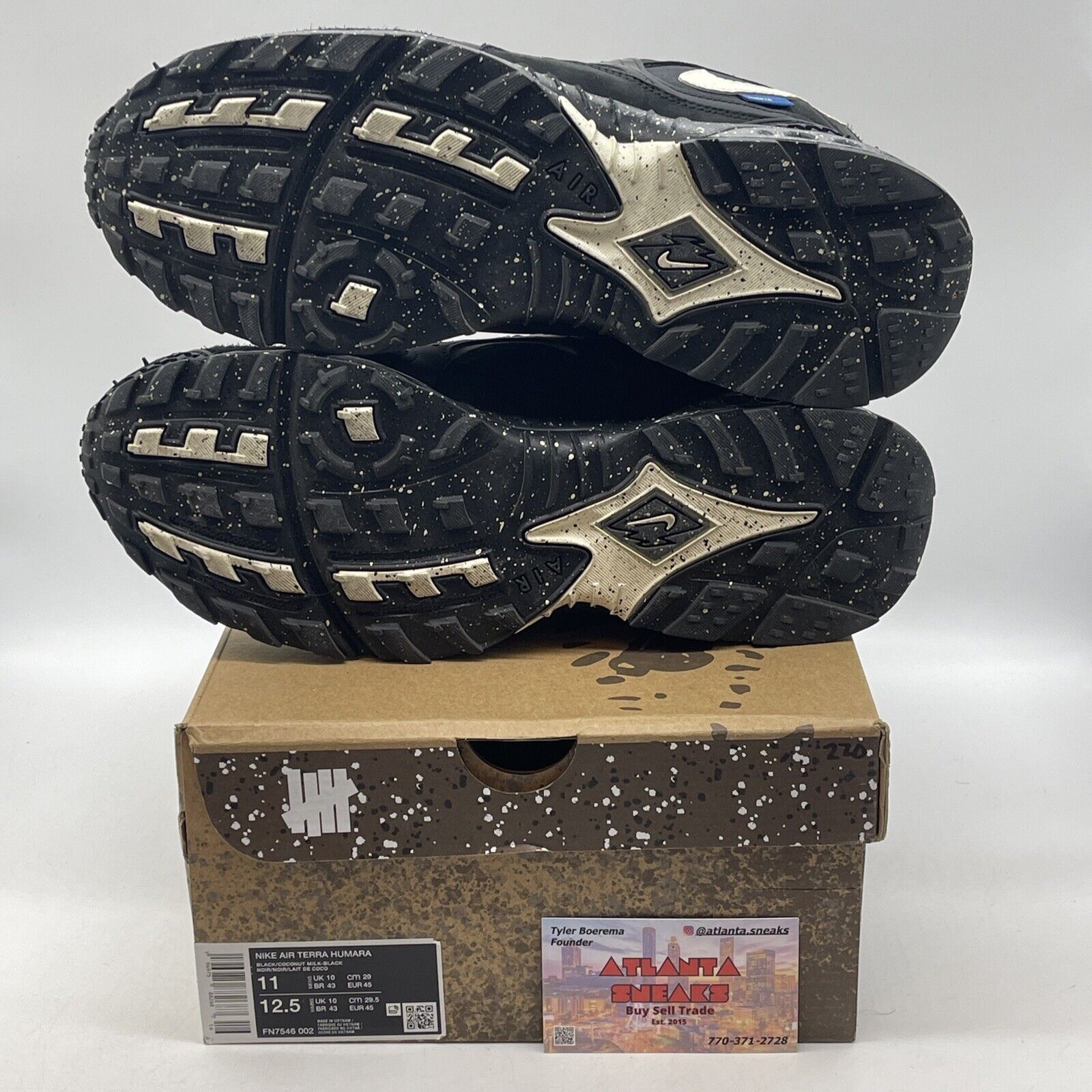 Size 11 - Nike Undefeated x Air Terra Humara Black White Suede (FN7546-002)