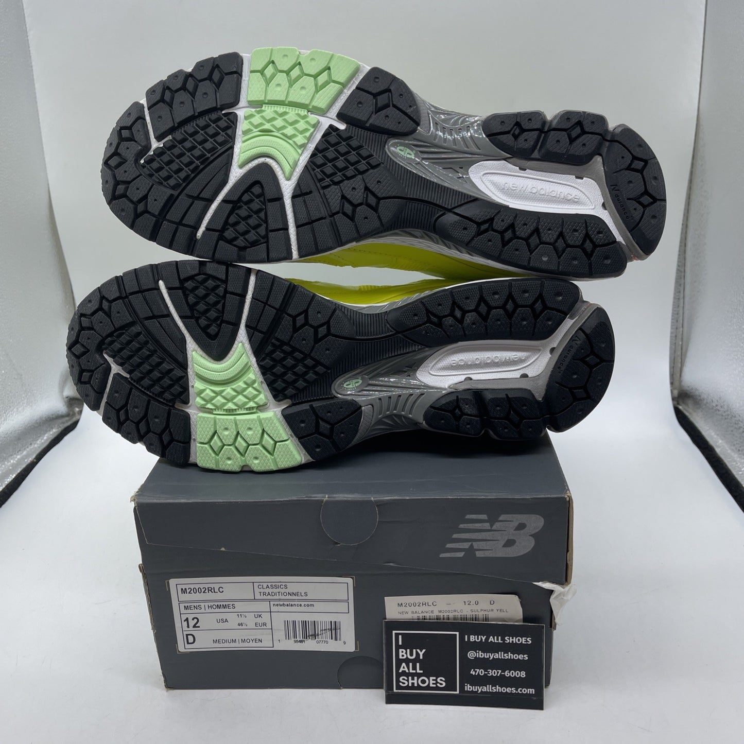 Size 12 - New Balance 2002R Sulpher Yellow (M2002RLC)