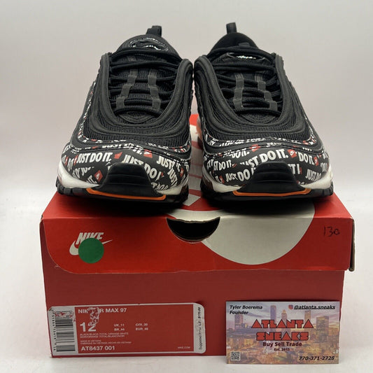 Size 12 - Nike Air Max 97 Just Do It Black White Red (AT8437-001)