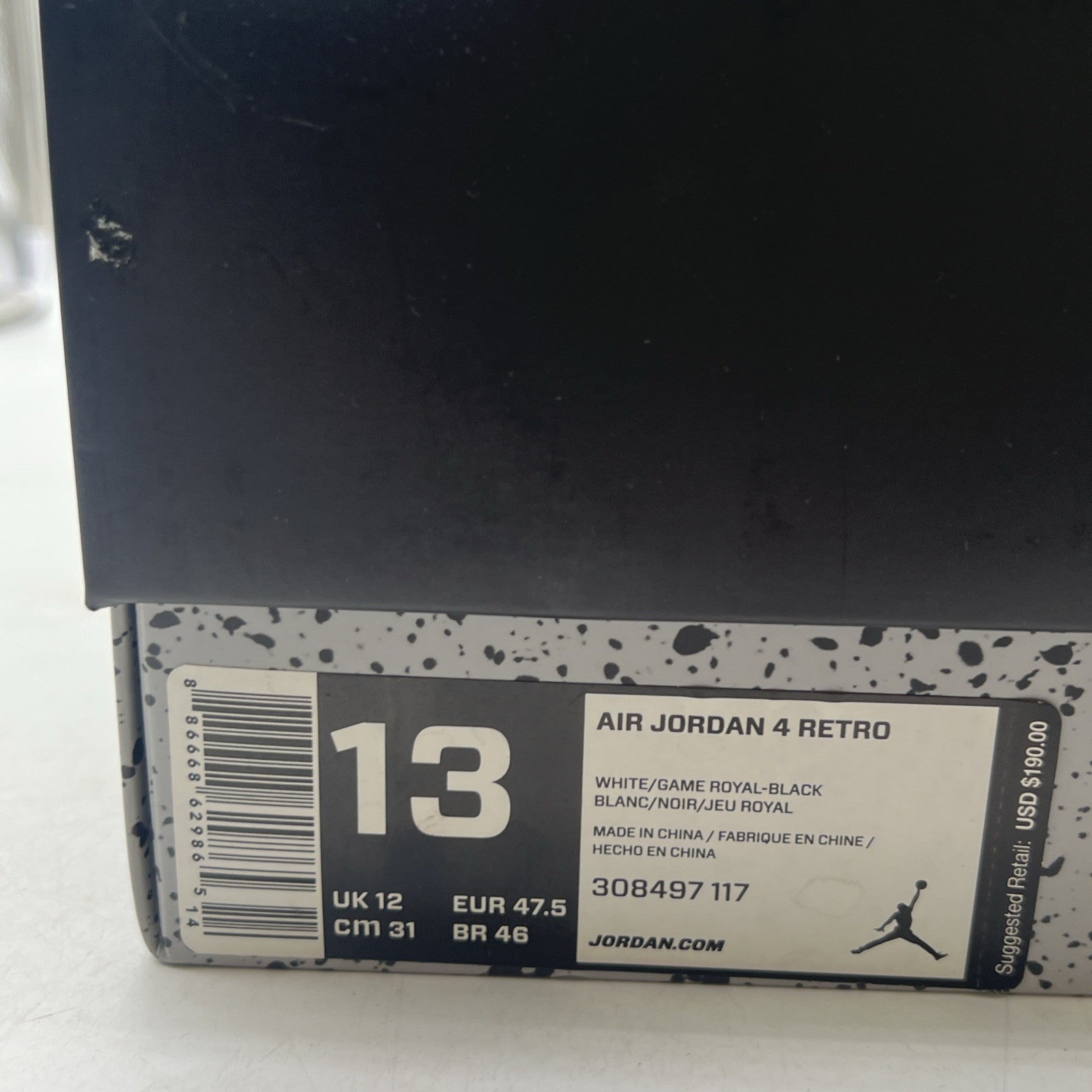 Size 13 - Air Jordan 4 Retro Mid Motorsports (308497-117)