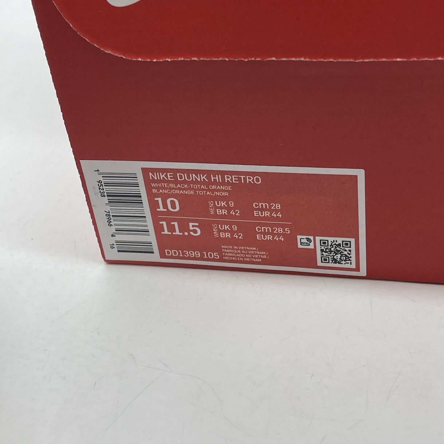 Size 10 - Nike Dunk High Black White Leather (DD1399-105)