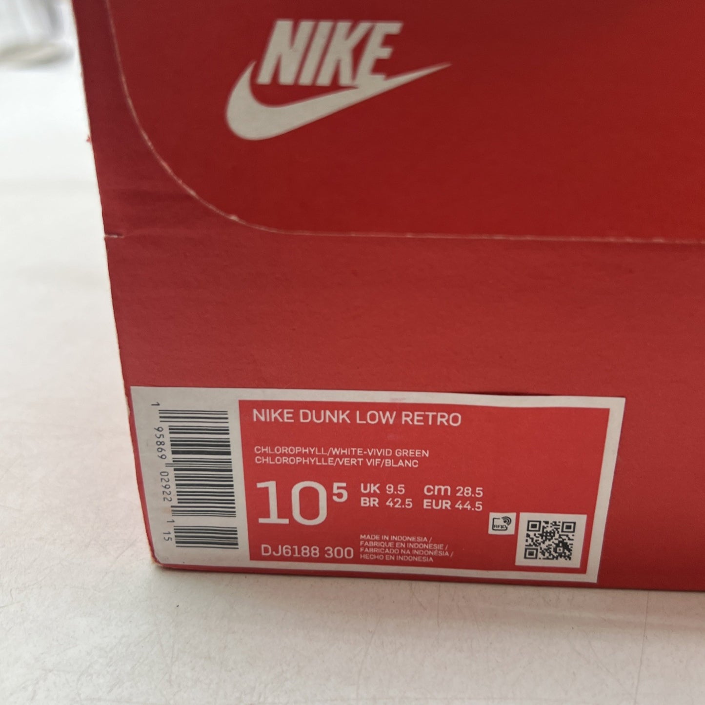 Size 10.5 - Nike Dunk Low Chlorophyll (DJ6188-300)