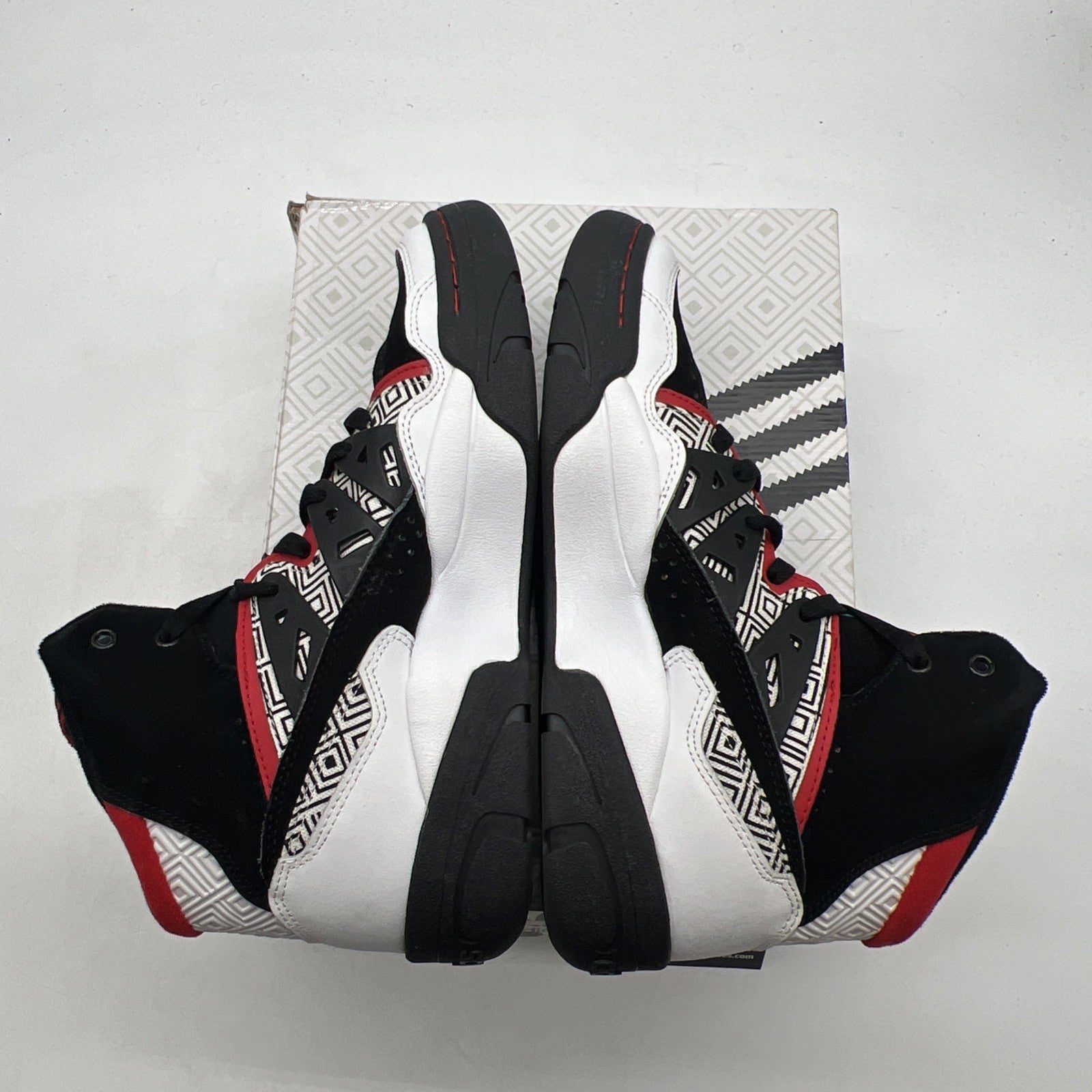 Size 8.5 - Adidas Mutombo Black High Top Retro Basketball Sneakers (Q33018)