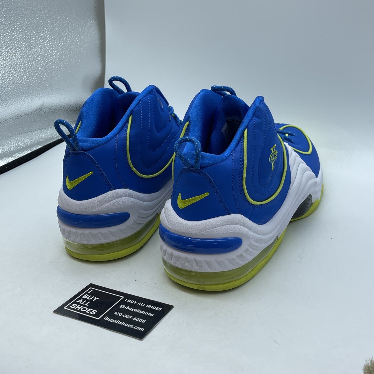 Size 13 - Nike Air Penny 2 Le Sprite Blue Green Suede (535600-431)