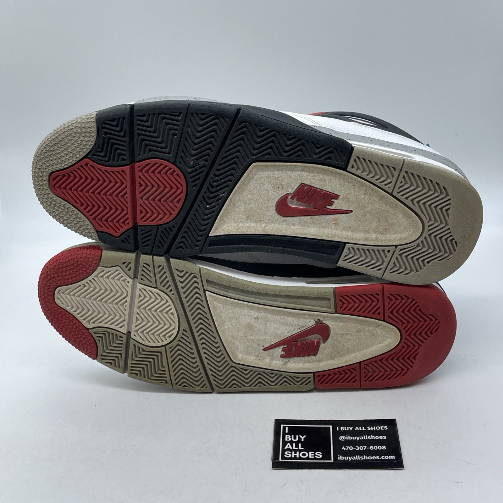 Size 13 - Jordan 4 Retro SE Mid What The 4 White Grey Leather (CI1184-146)